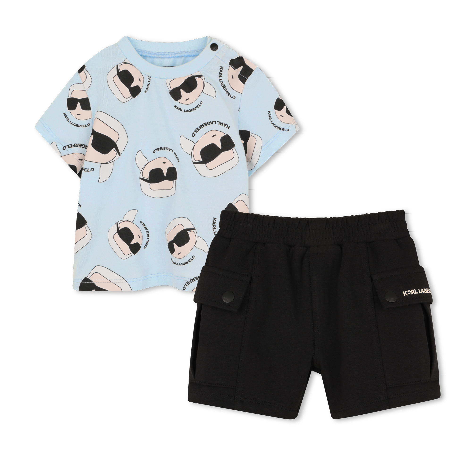 Karl Lagerfeld Kids - Ensemble Tee-shirt Et Short - Country Air - Garçon - 12 Mois