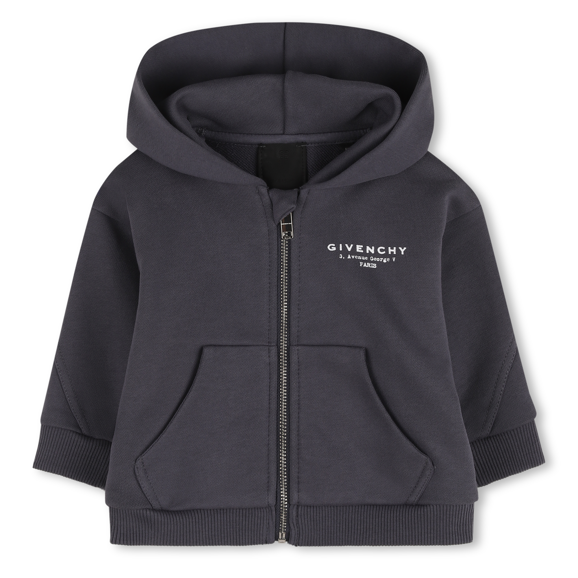 Givenchy - Sweat Zippé À Capuche - Gris Fonce - Garçon - 12 Mois
