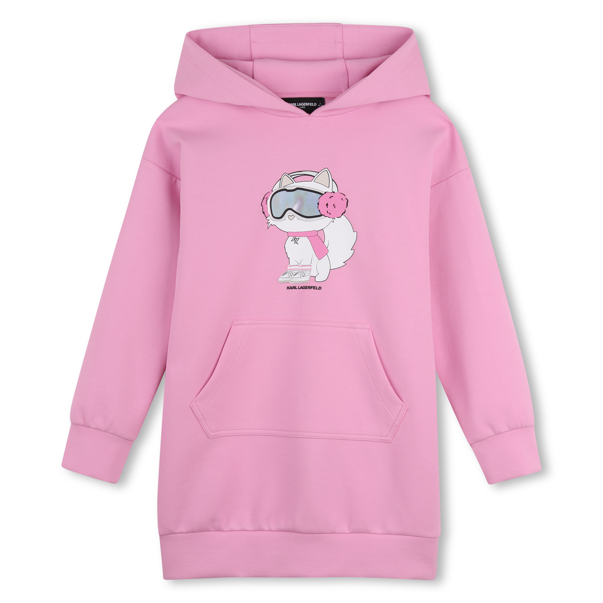 Karl Lagerfeld Kids - Robe À Capuche - Pink Frosting - Fille - 3 Ans