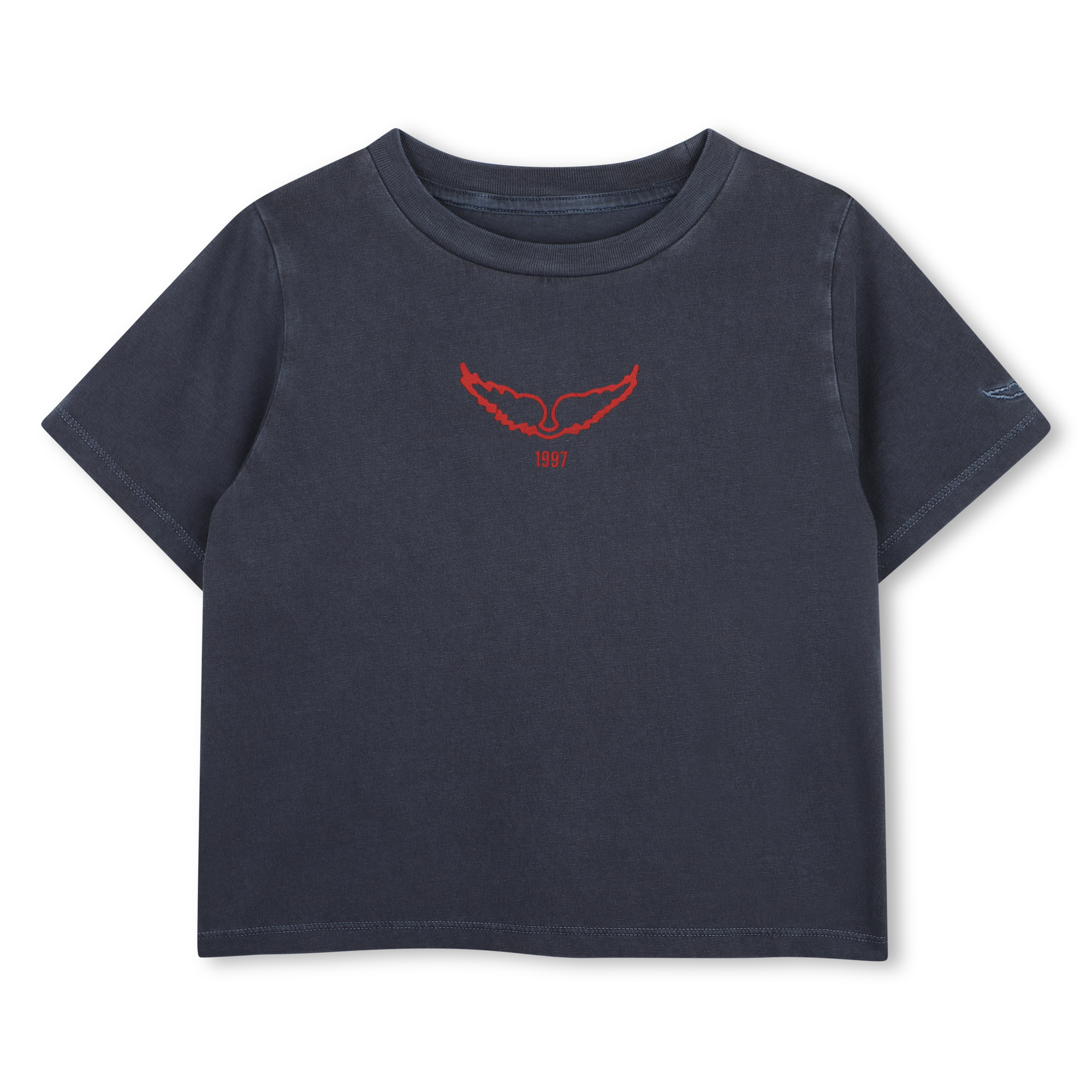 Zadig & Voltaire - Tee-shirt Manches Courtes - Bleu Cargo - Fille - 4 Ans