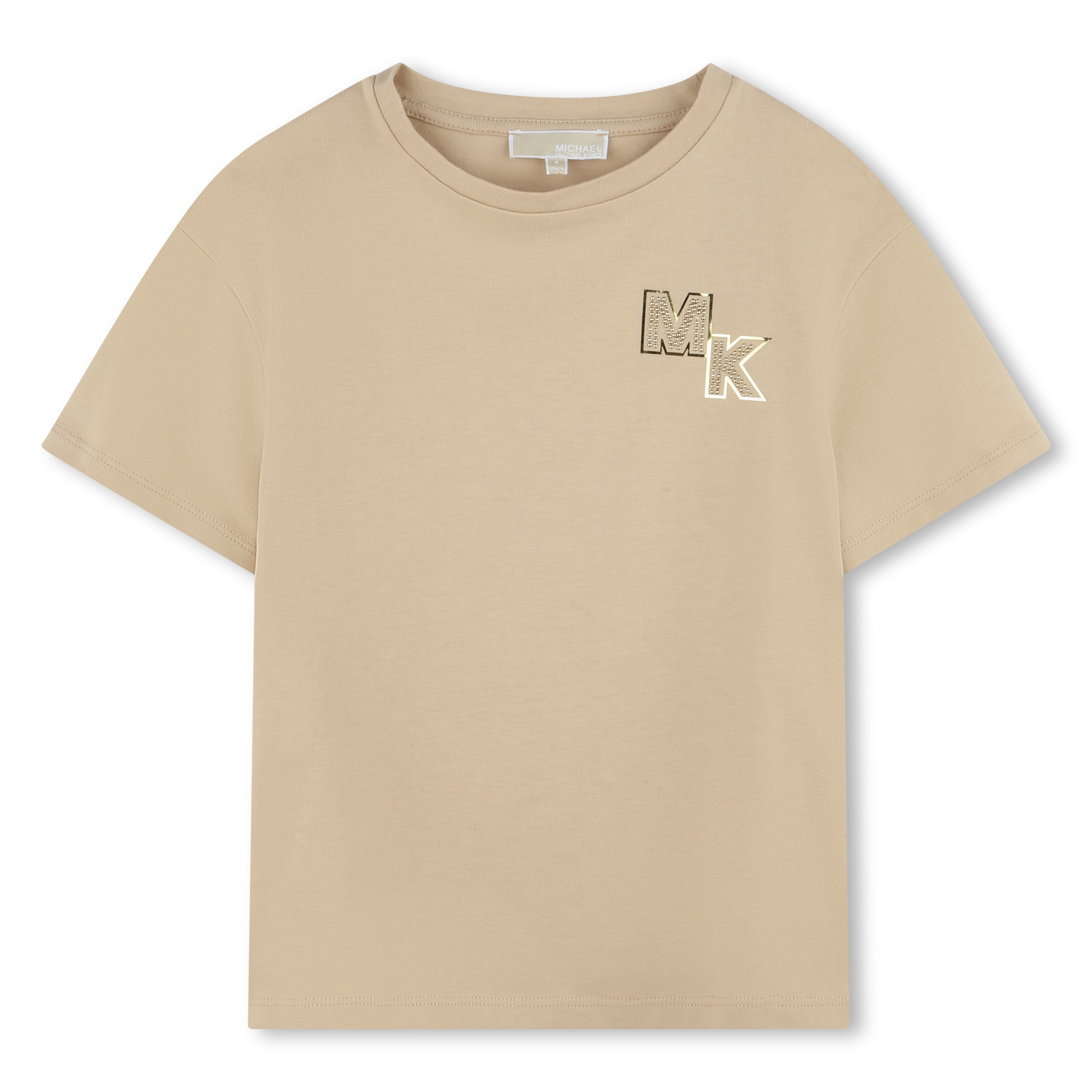 Michael+Kors+-+T-shirt+Manches+Courtes+-+Fille+-+Taille+2+ans+-+Ficelle+-+Kids+Around