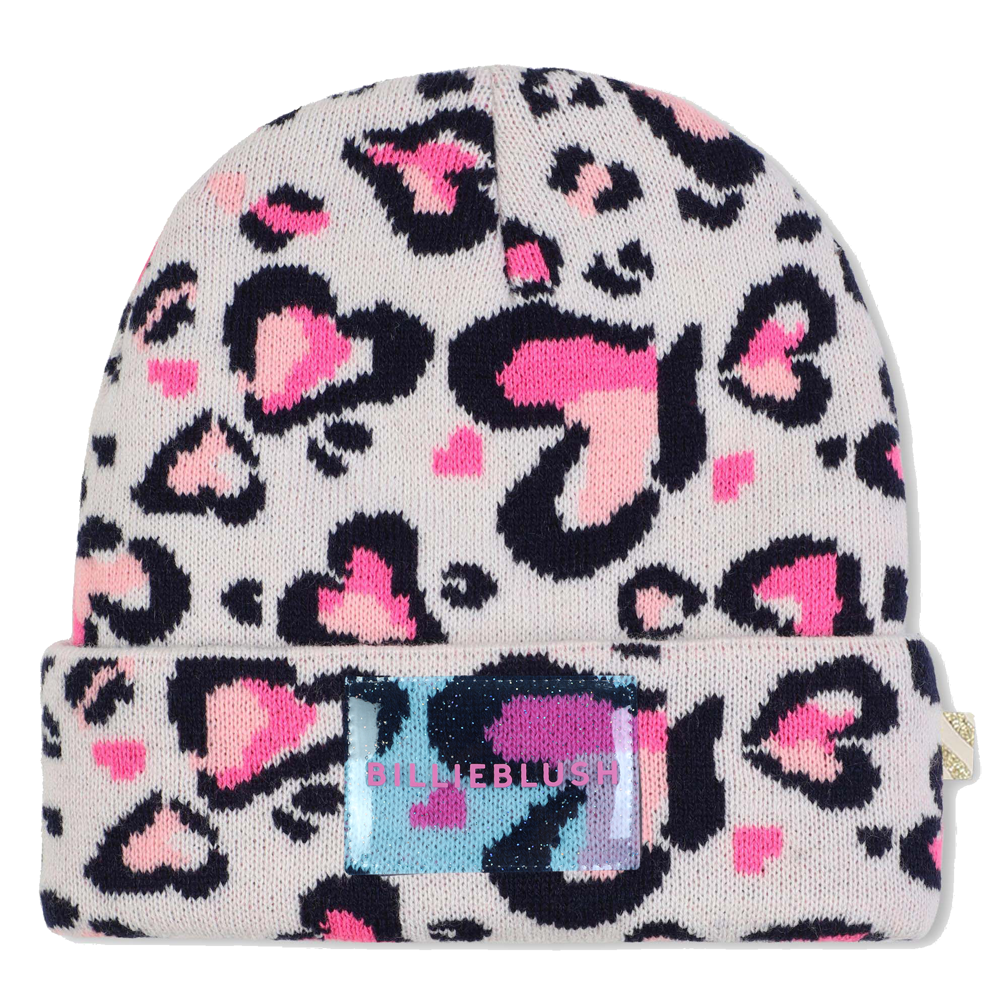 Billieblush - Bonnet Motif Léopard - Rose Courage - Fille - Taille T2