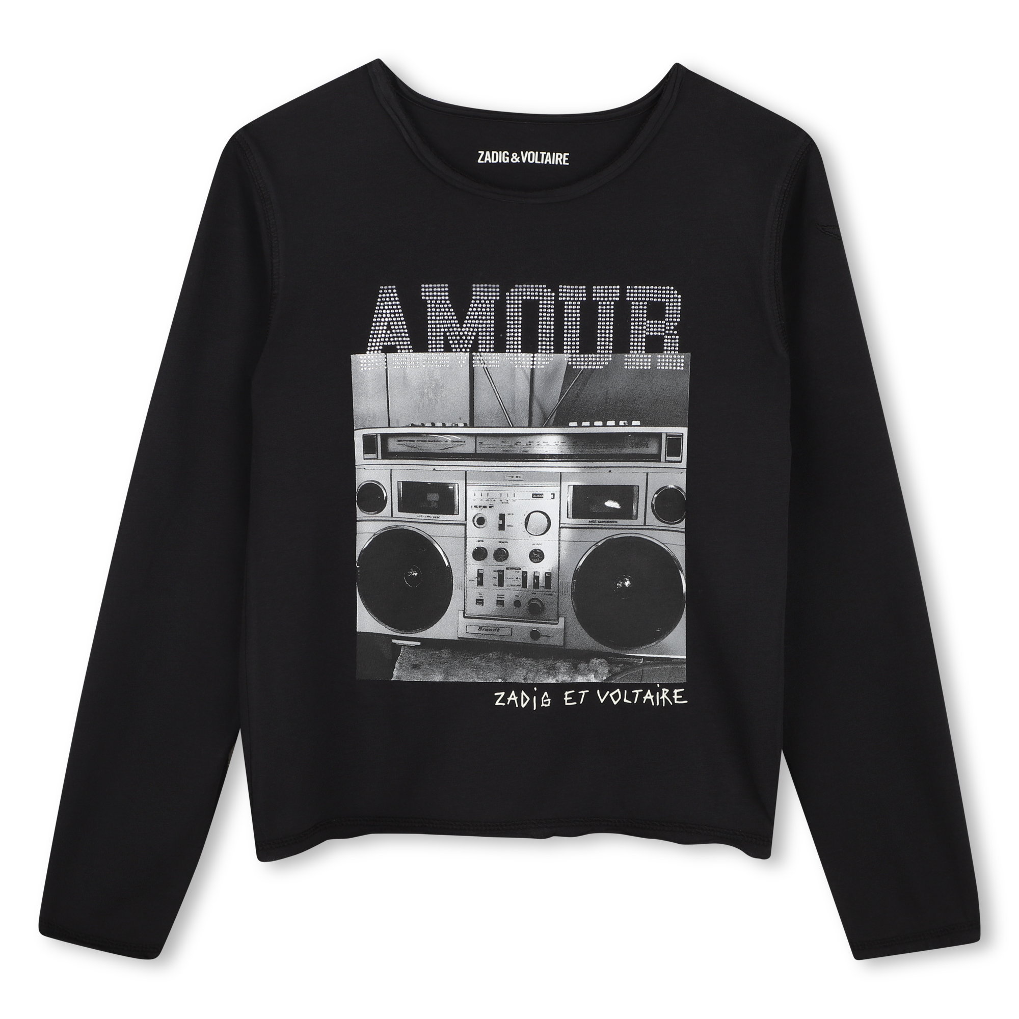 Zadig & Voltaire - Tee-shirt Manches Longues - Black - Fille - 16 Ans Zadig & Voltaire - Tee-shirt Manches Longues - Black - Fille - 16 Ans