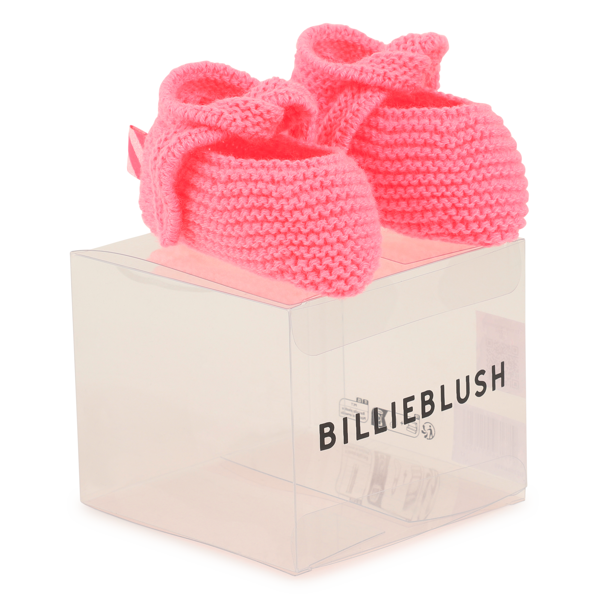 Billieblush - Chaussons Tricot - Rose Fluo - Fille - Taille 19