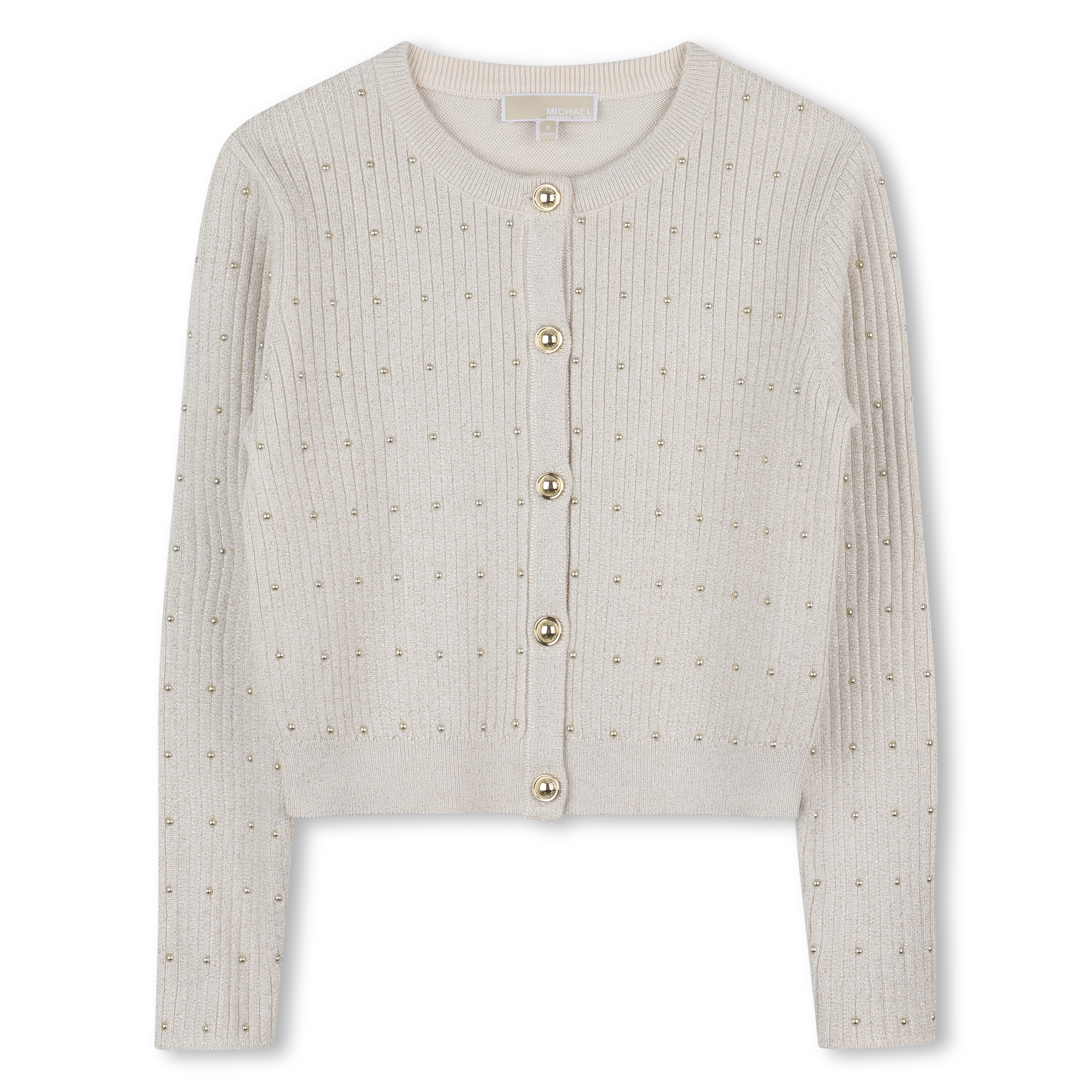 Michael+Kors+-+Cardigan+En+Tricot+-+Fille+-+Taille+5+ans+-+Dore+Clair+-+Kids+Around