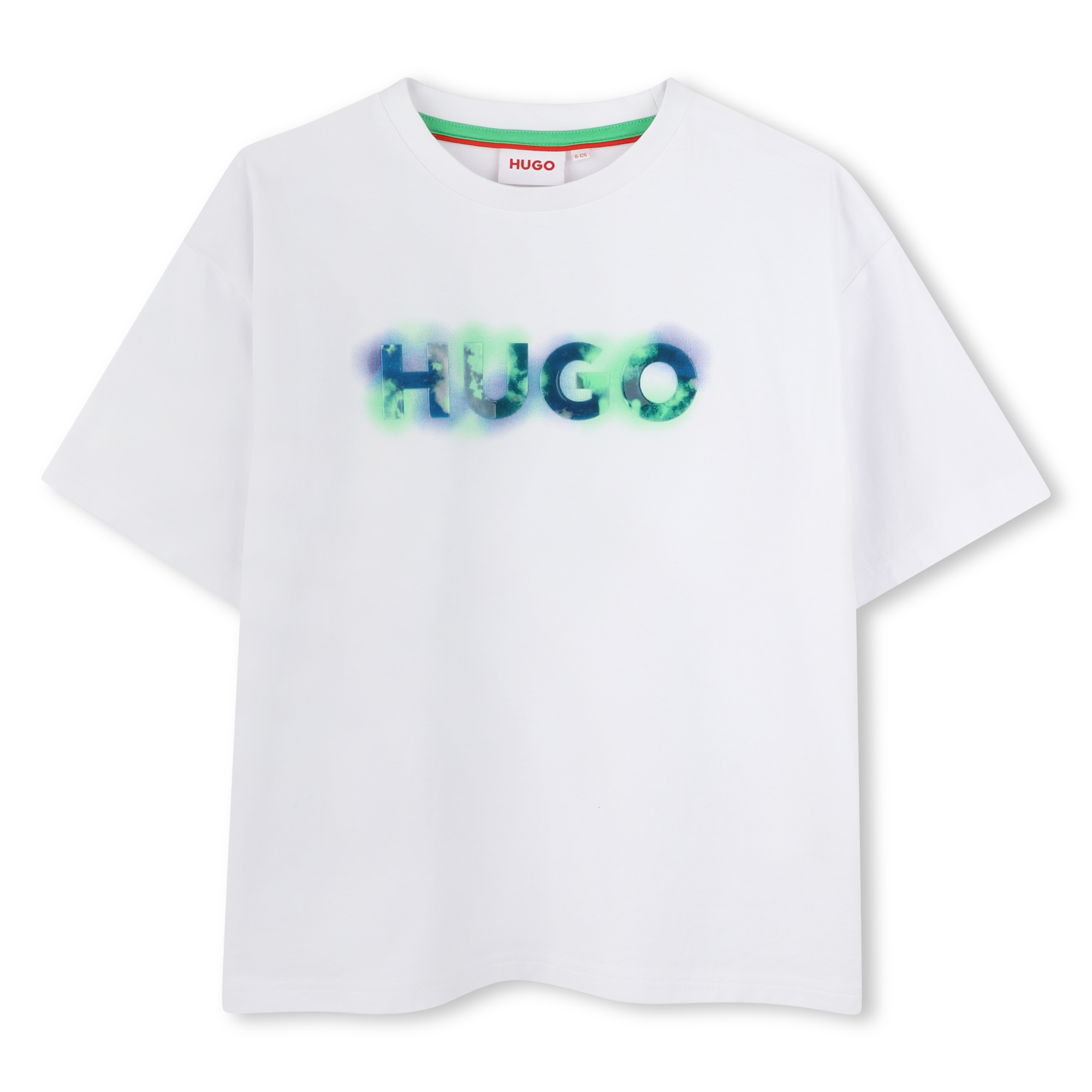 Hugo+-+T-shirt+Manches+Courtes+-+Garcon+-+Taille+4+ans+-+Blanc+-+Kids+Around