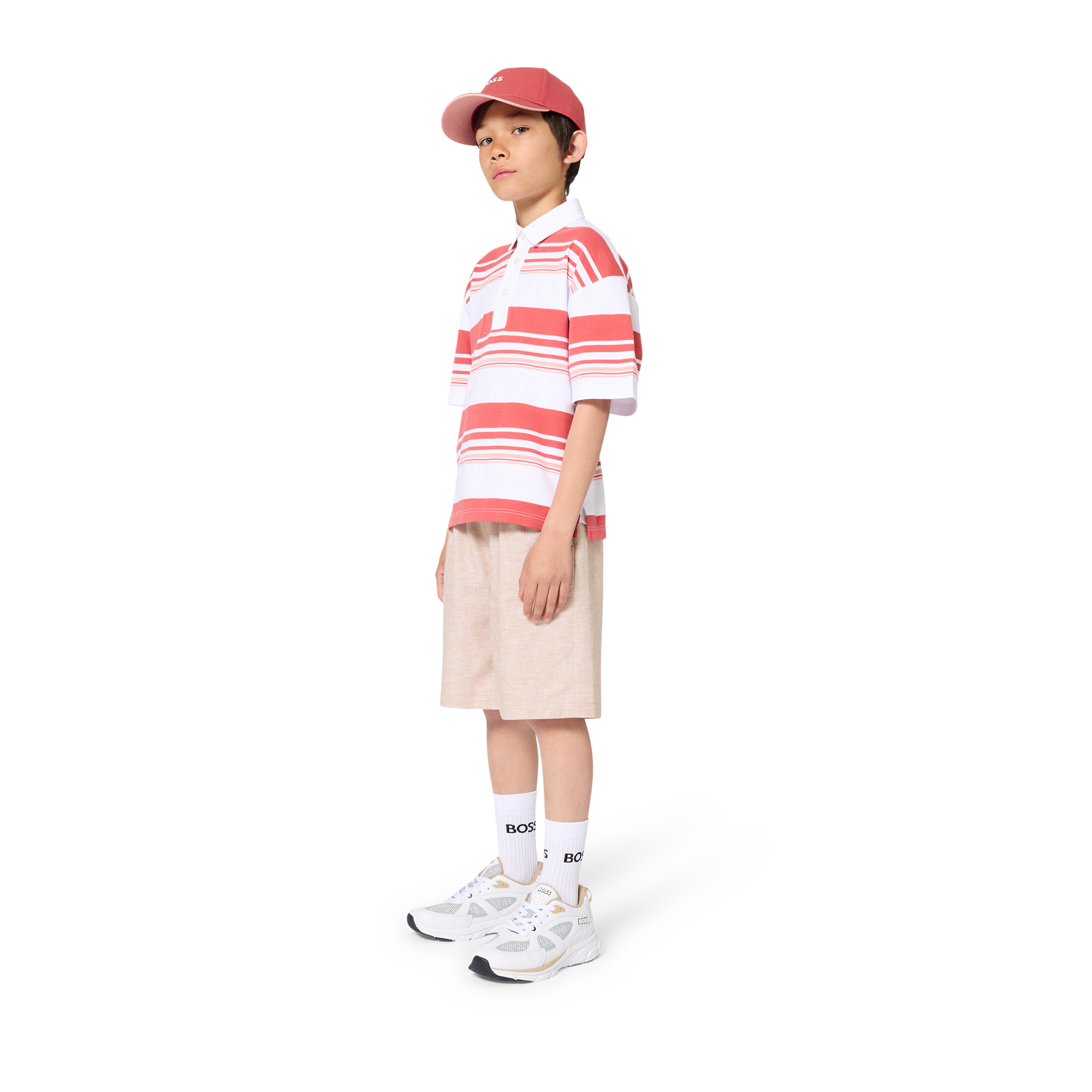 Boss - Bermuda En Lin - Sand - Garçon - 8 Ans