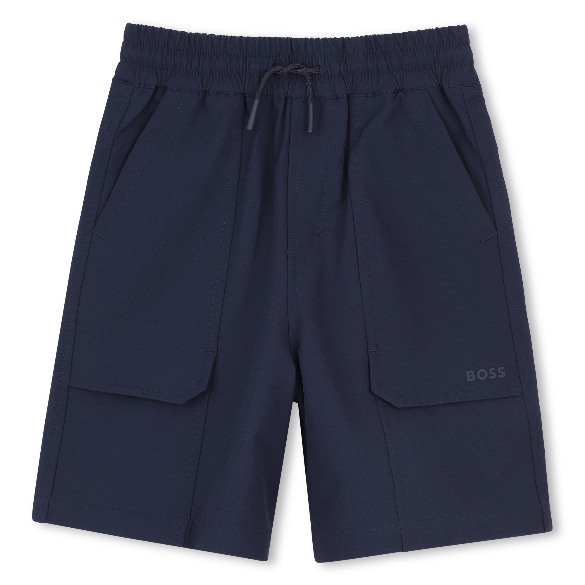 Boss - Bermuda En Molleton - Bleu Cargo - Garçon - 16 Ans
