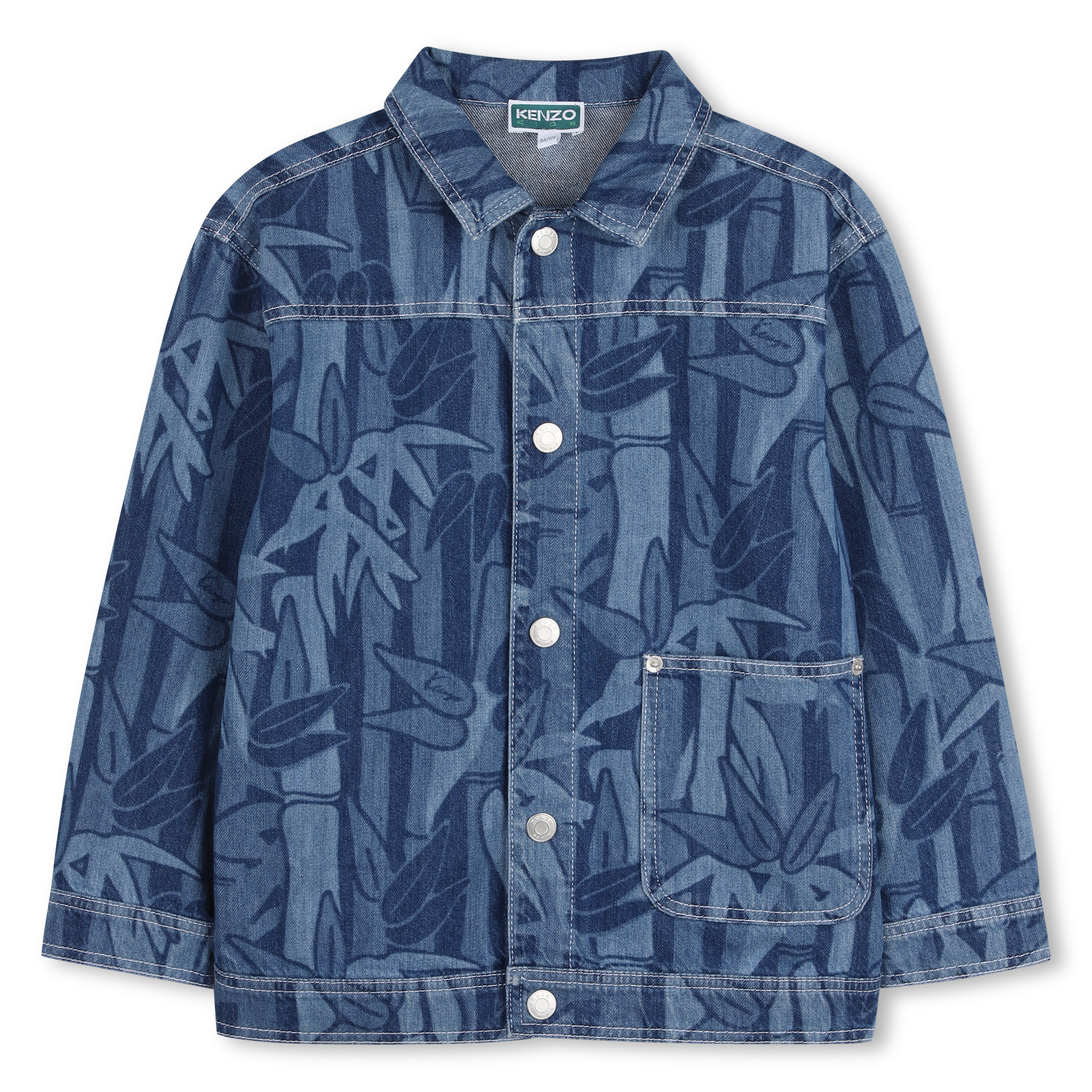 Kenzo Kids - Veste En Jean - Imprime - Unisexe - 3 Ans