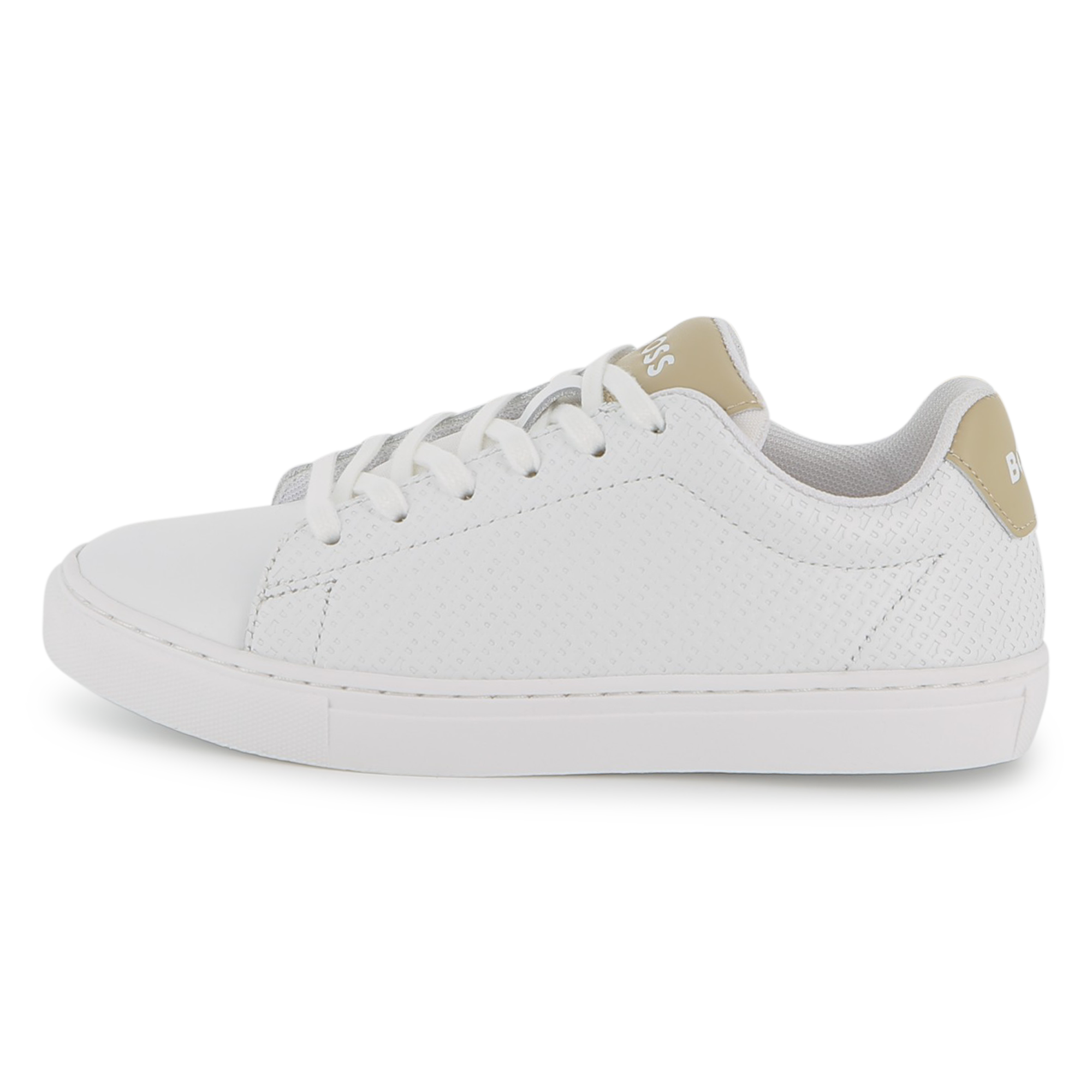 Boss - Basket À Lacets - Blanc - Garçon - Taille 37