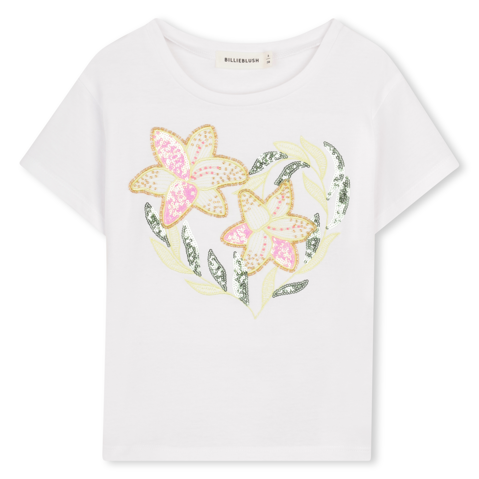 Billieblush - Tee-shirt À Manches Courtes - Blanc - Fille - 4 Ans
