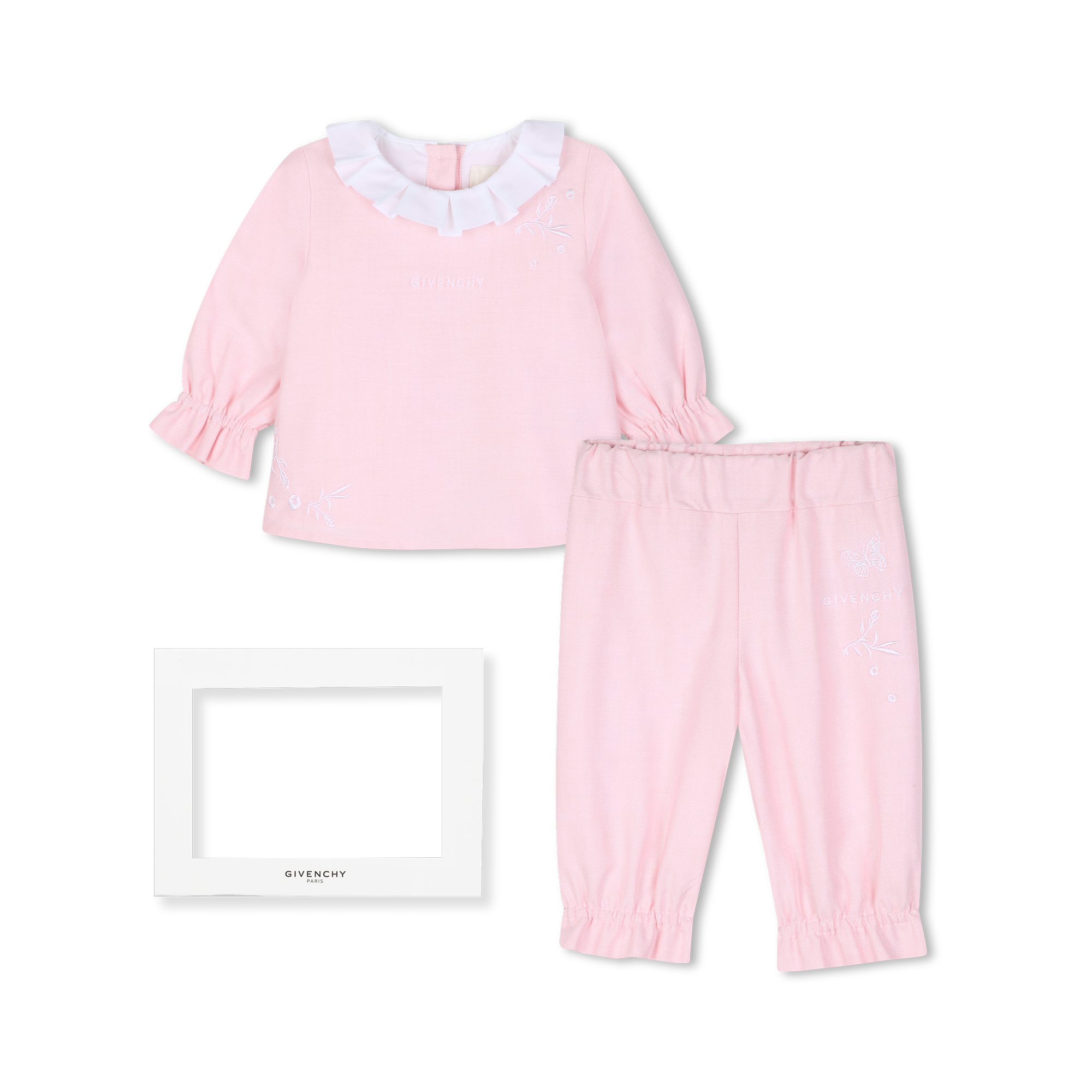 Givenchy - Ensemble Pantalon Et Blouse - Marshmallow - Fille - 12 Mois