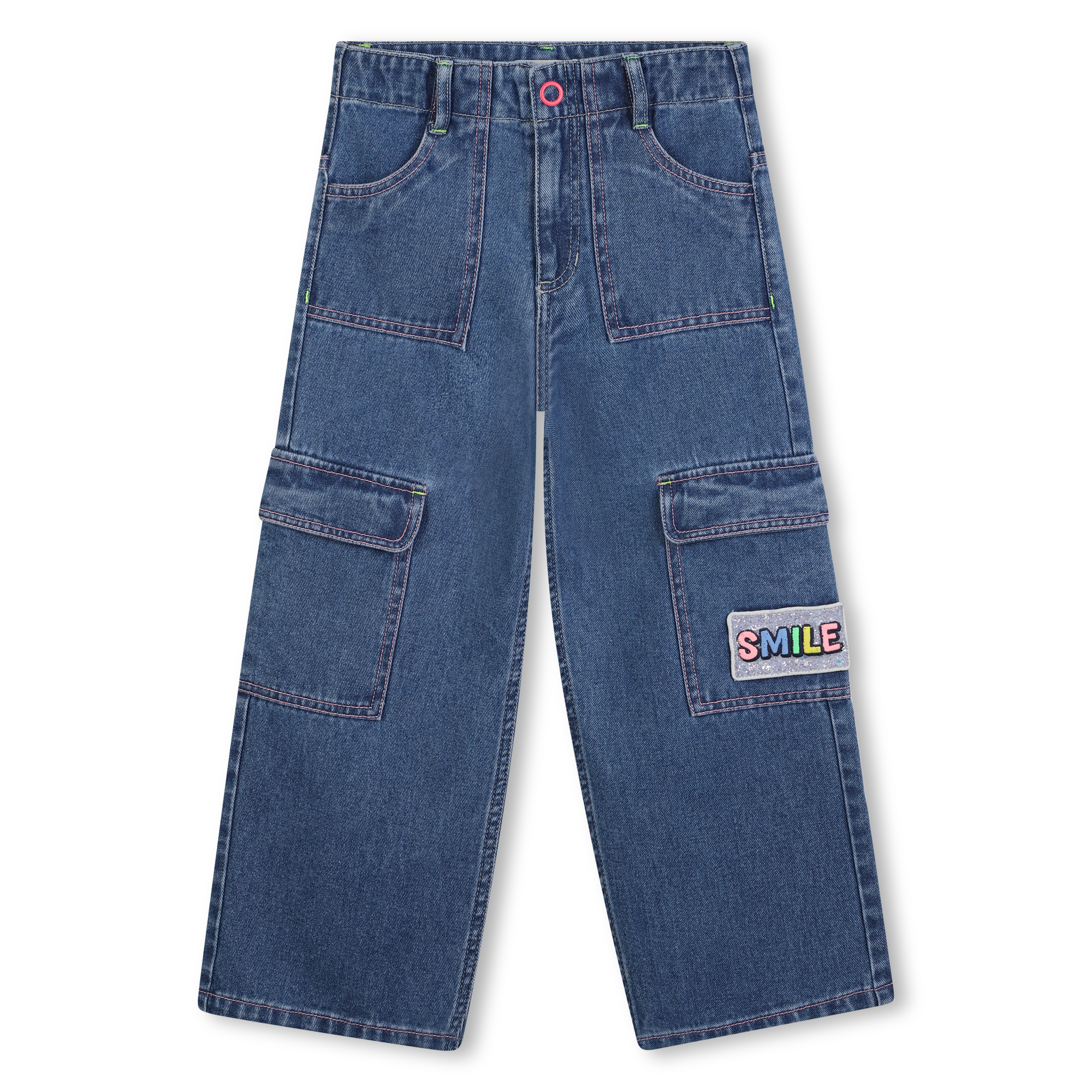 Billieblush - Pantalon En Denim - Double Stone+bleach - Fille - 10 Ans Billieblush - Pantalon En Denim - Double Stone+bleach - Fille - 10 Ans