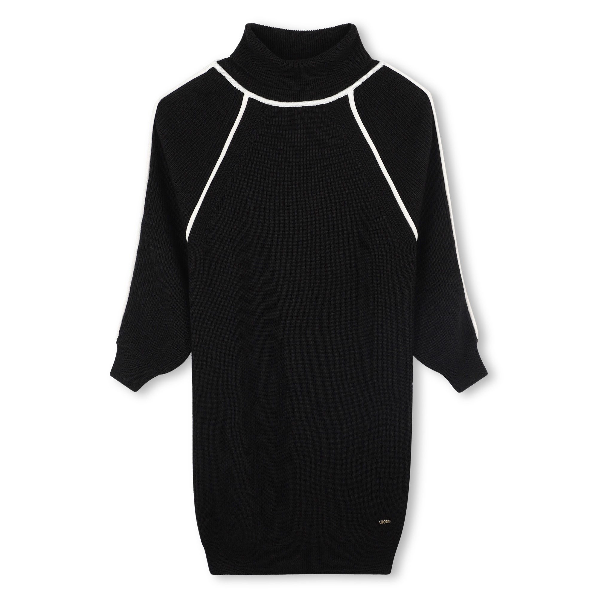 Boss - Robe Col Roulé - Black - Fille - 5 Ans