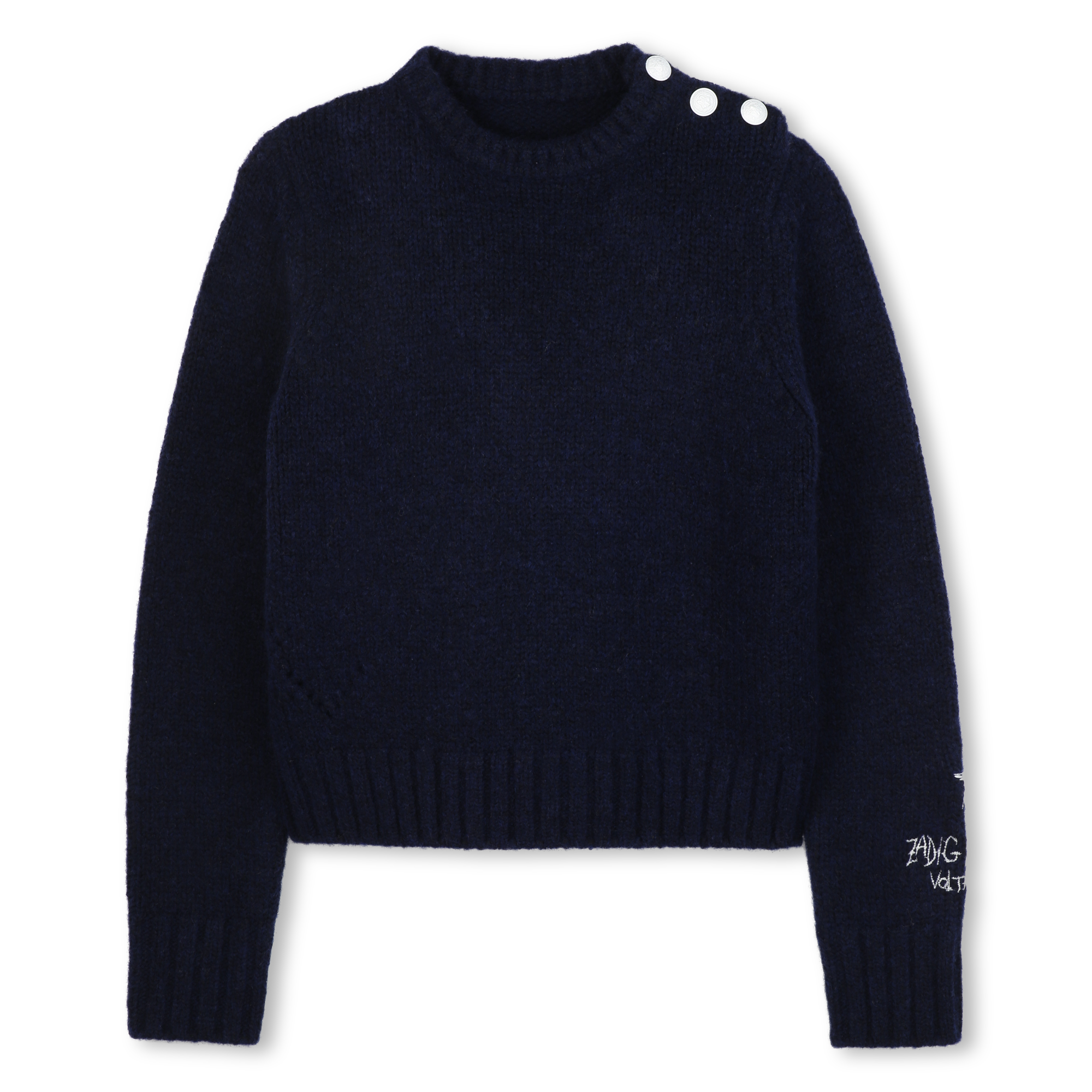 Pull à col rond en maille de coton mélangé · Rouge · Pulls Et Cardigans
