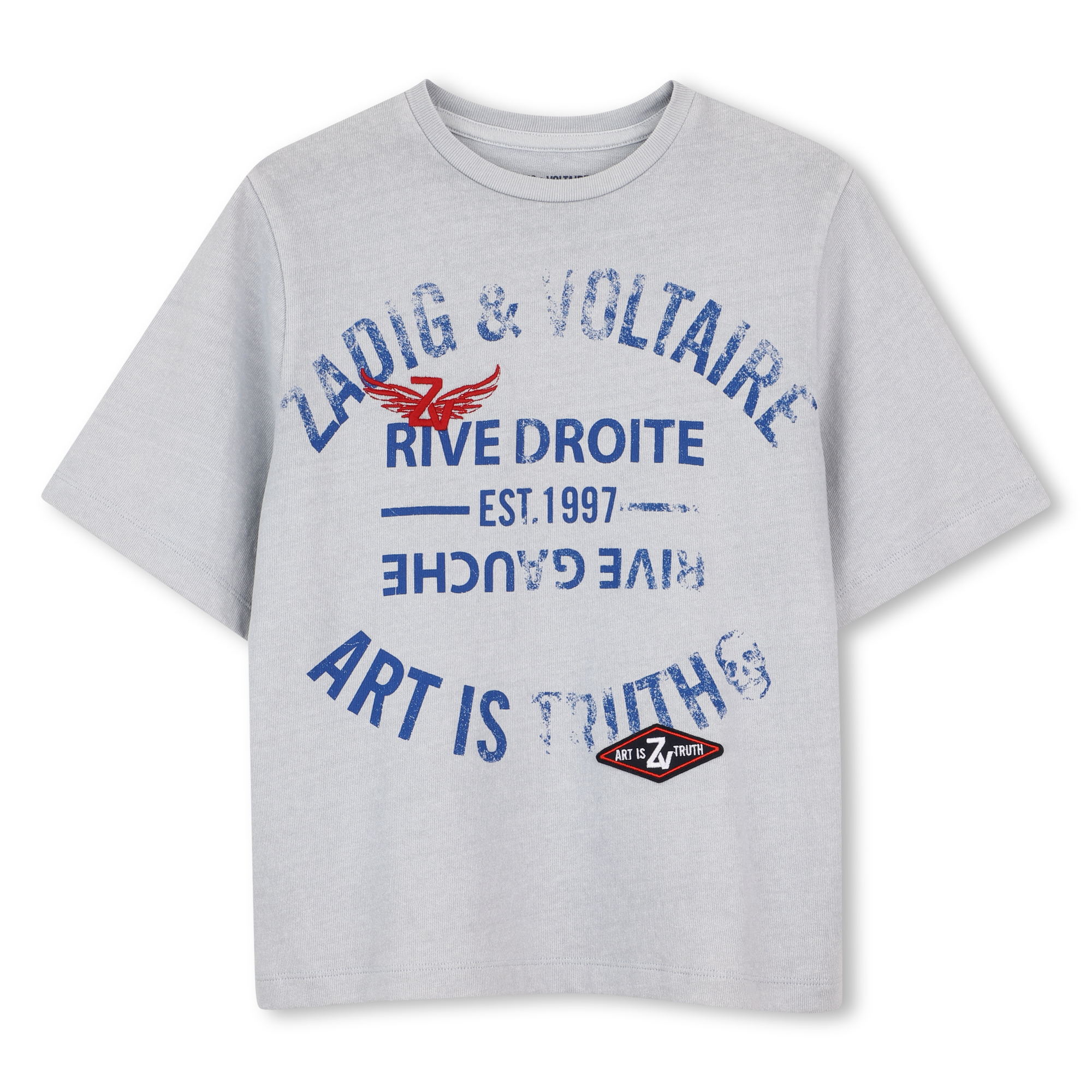 Zadig & Voltaire - Tee-shirt Manches Courtes - Storm Grey - Garçon - 14 Ans Zadig & Voltaire - Tee-shirt Manches Courtes - Storm Grey - Garçon - 14 Ans