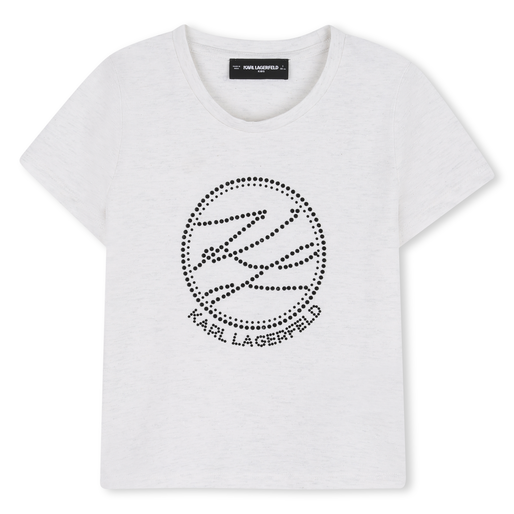 Karl Lagerfeld Kids - Tee-shirt Manches Courtes - Argent Blanc - Fille - 12 Ans