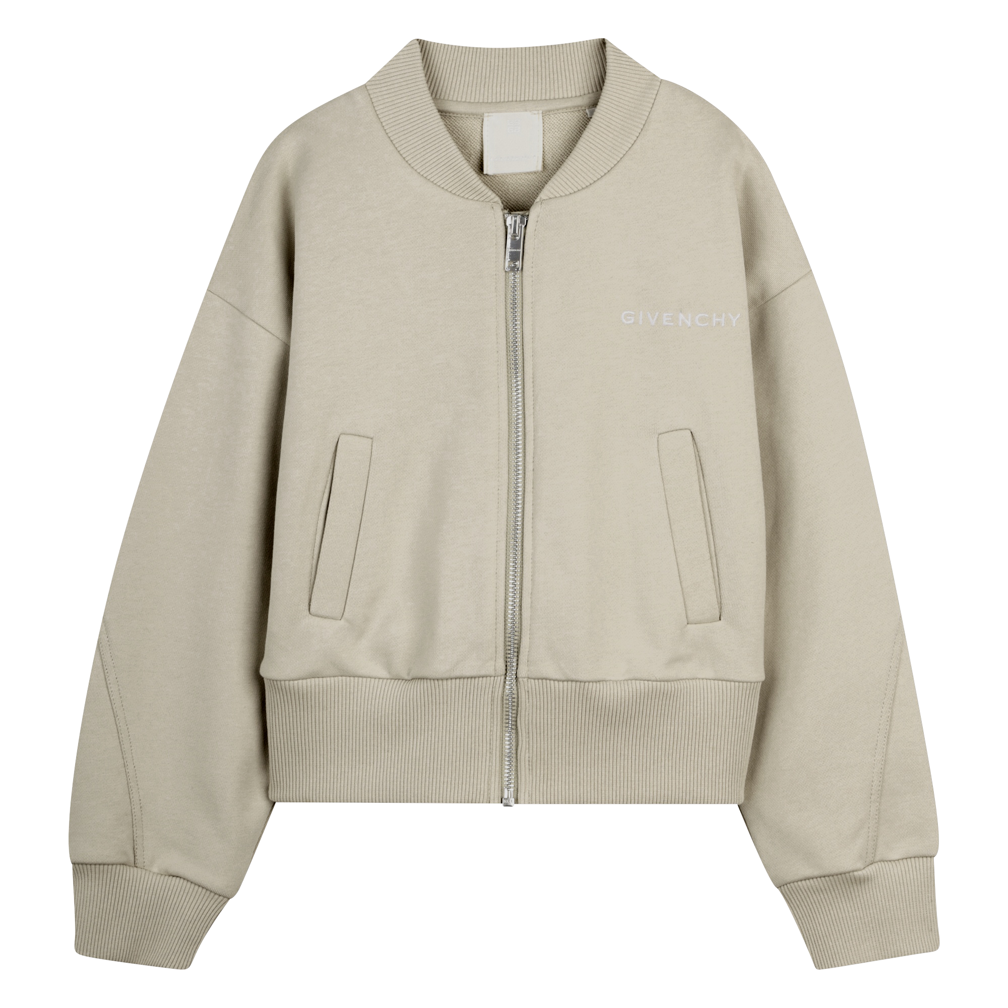 Givenchy - Sweat Zippé À Capuche - Pale Stone - Fille - 10 Ans