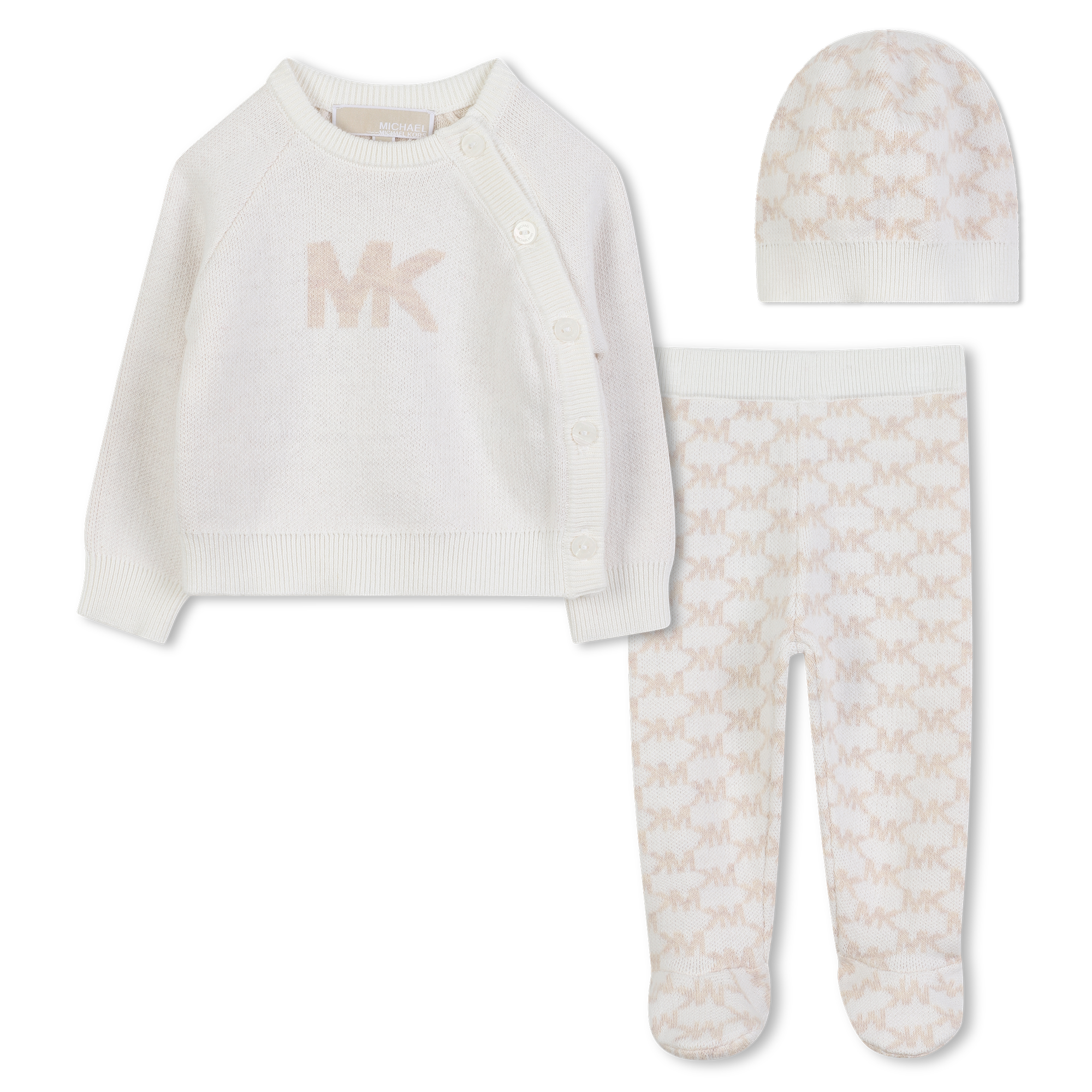 Michael+Kors+-+Ensemble+Tricot+-+Fille+-+Taille+03m+-+Beige+-+Kids+Around