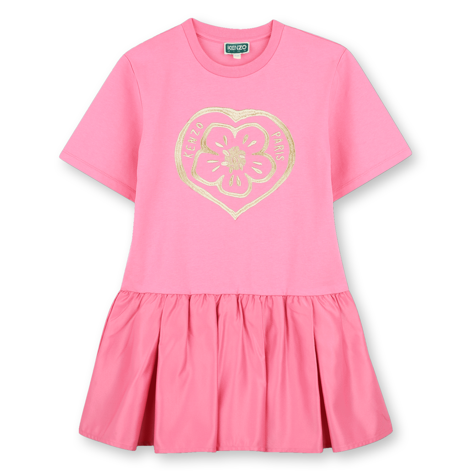 Kenzo Kids - Robe Manches Courtes - Rose Tendre - Fille - 10 Ans Kenzo Kids - Robe Manches Courtes - Rose Tendre - Fille - 10 Ans