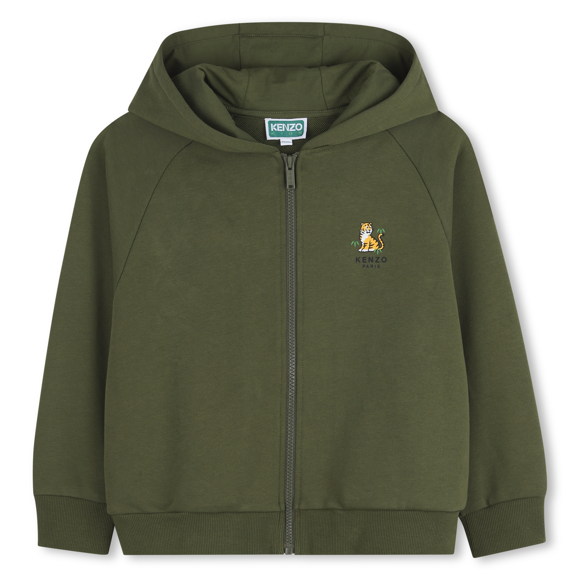 Kenzo Kids - Sweat Zippé À Capuche - Vert Kaki - Garçon - 8 Ans Kenzo Kids - Sweat Zippé À Capuche - Vert Kaki - Garçon - 8 Ans