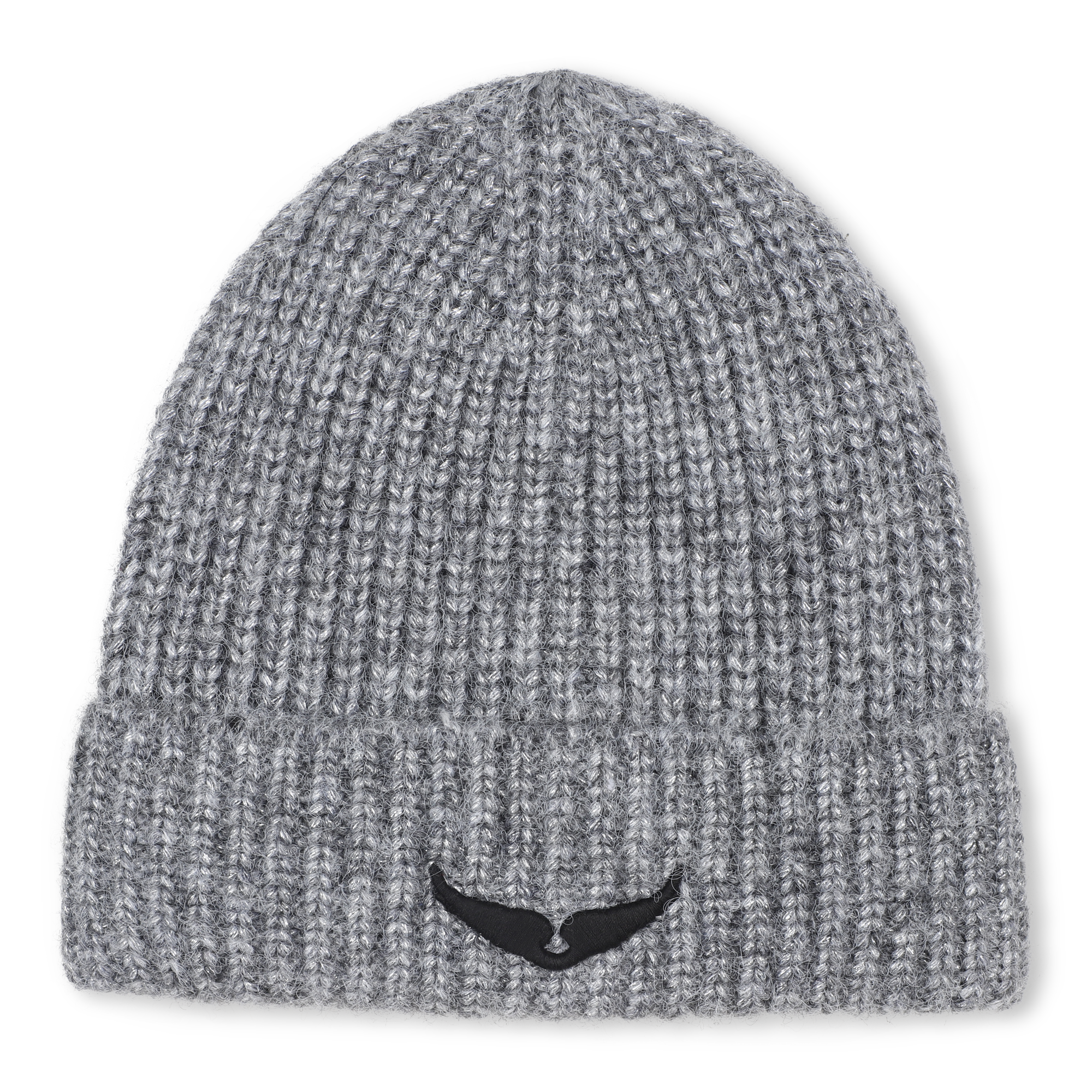 Zadig & Voltaire - Bonnet En Tricot Métallisé - Gris Chine - Fille - Taille T2