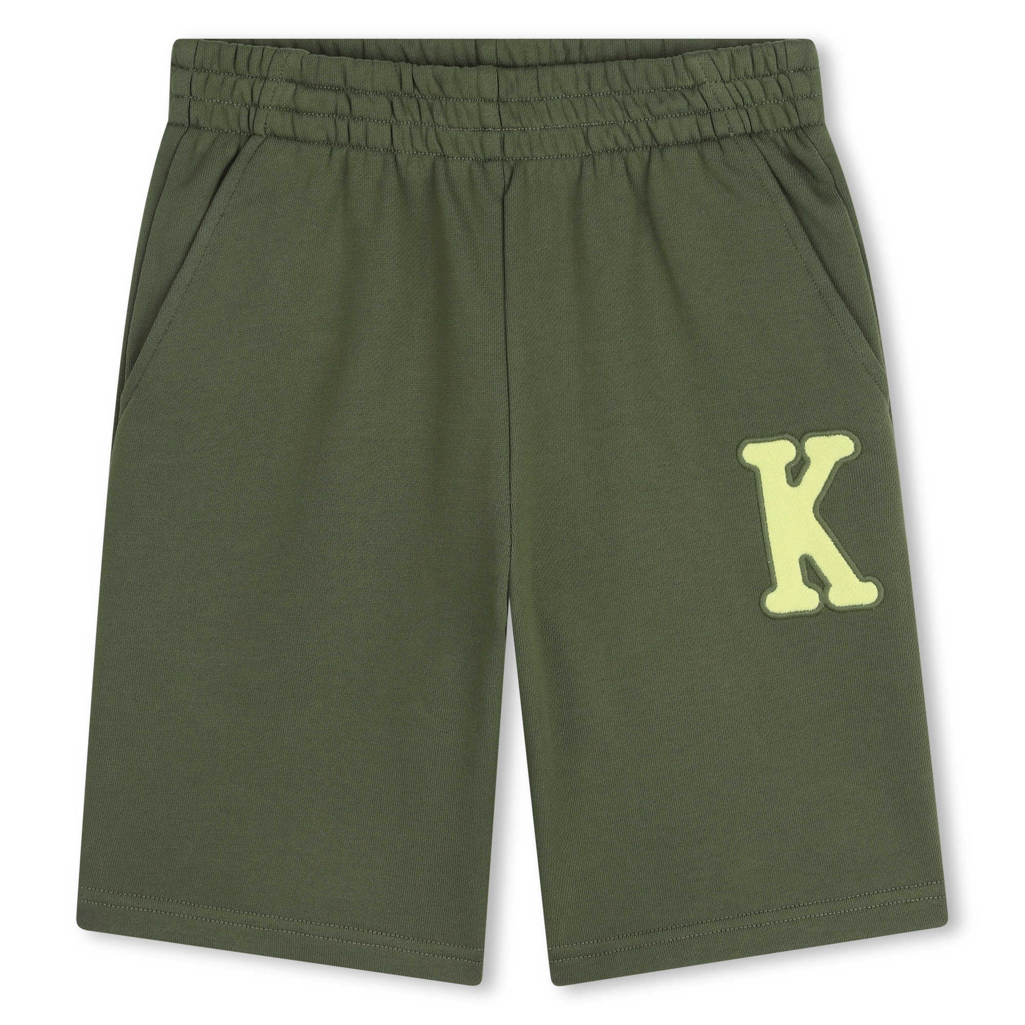 Kenzo Kids - Bermuda En Molleton - Vert Kaki - Garçon - 10 Ans