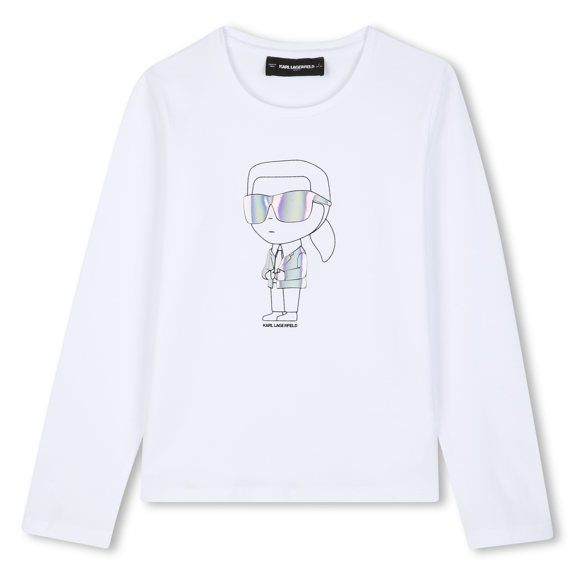 Karl Lagerfeld Kids - Tee-shirt Manches Longues - Blanc - Fille - 14 Ans Karl Lagerfeld Kids - Tee-shirt Manches Longues - Blanc - Fille - 14 Ans