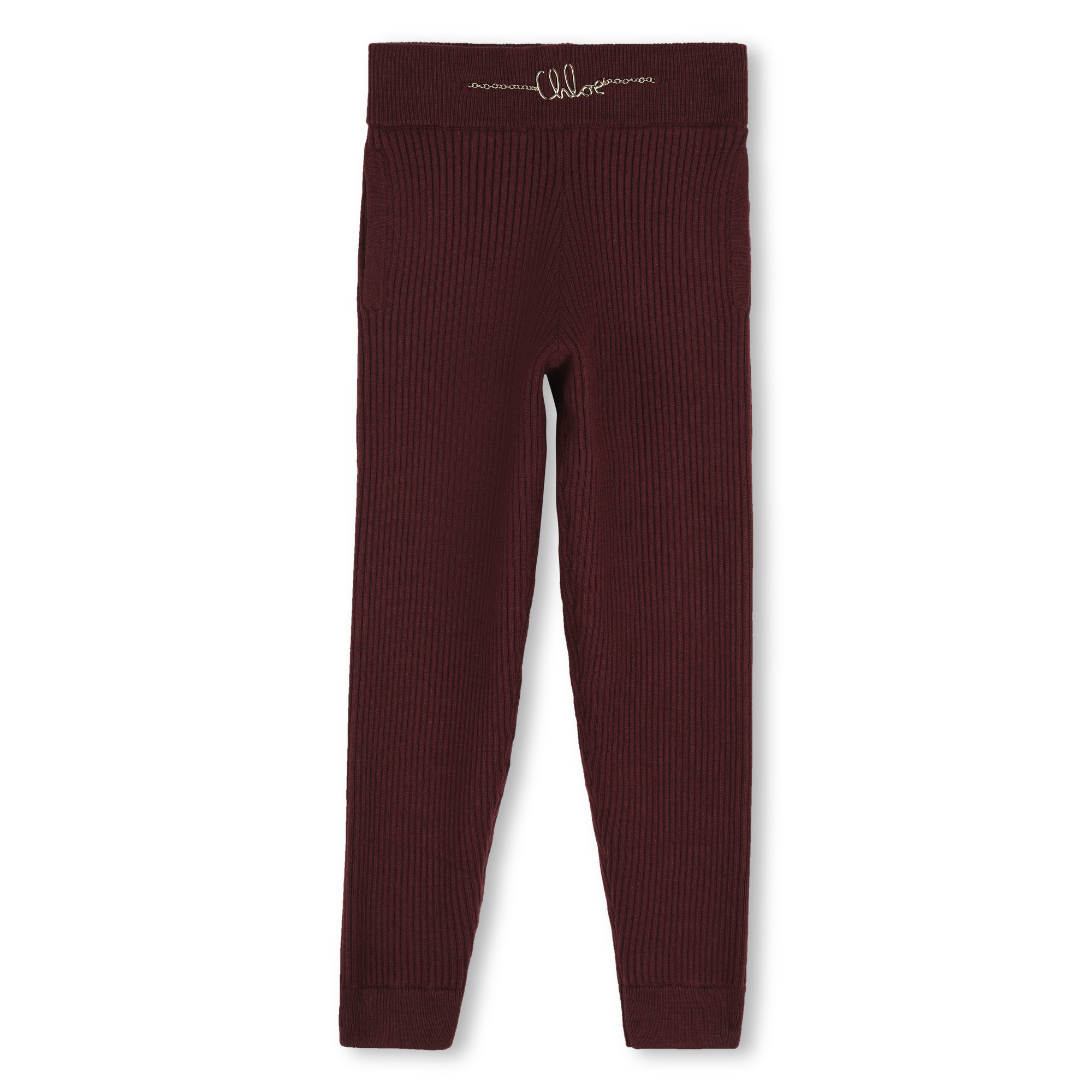Chloe - Pantalon En Tricot - Prune Fonce - Fille - 12 Ans