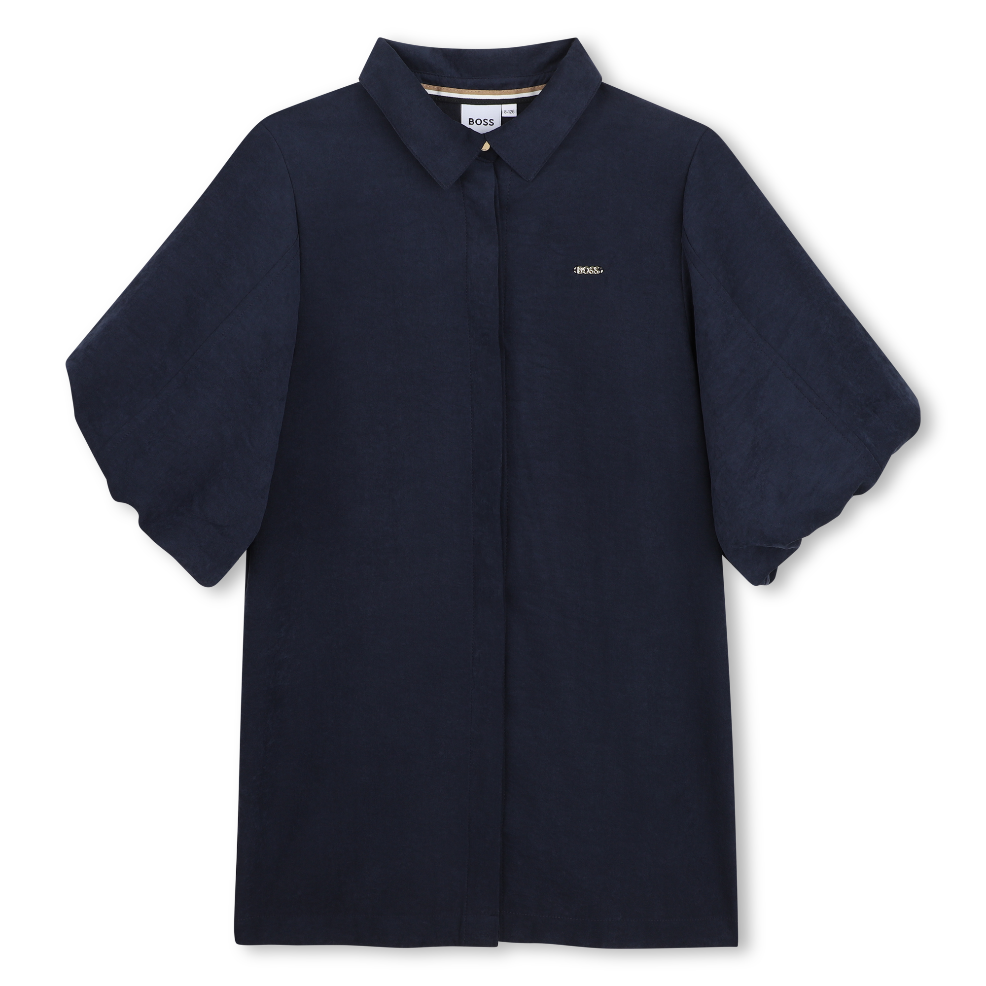 Boss - Robe En Weavy Satin - Bleu Cargo - Fille - 14 Ans Boss - Robe En Weavy Satin - Bleu Cargo - Fille - 14 Ans