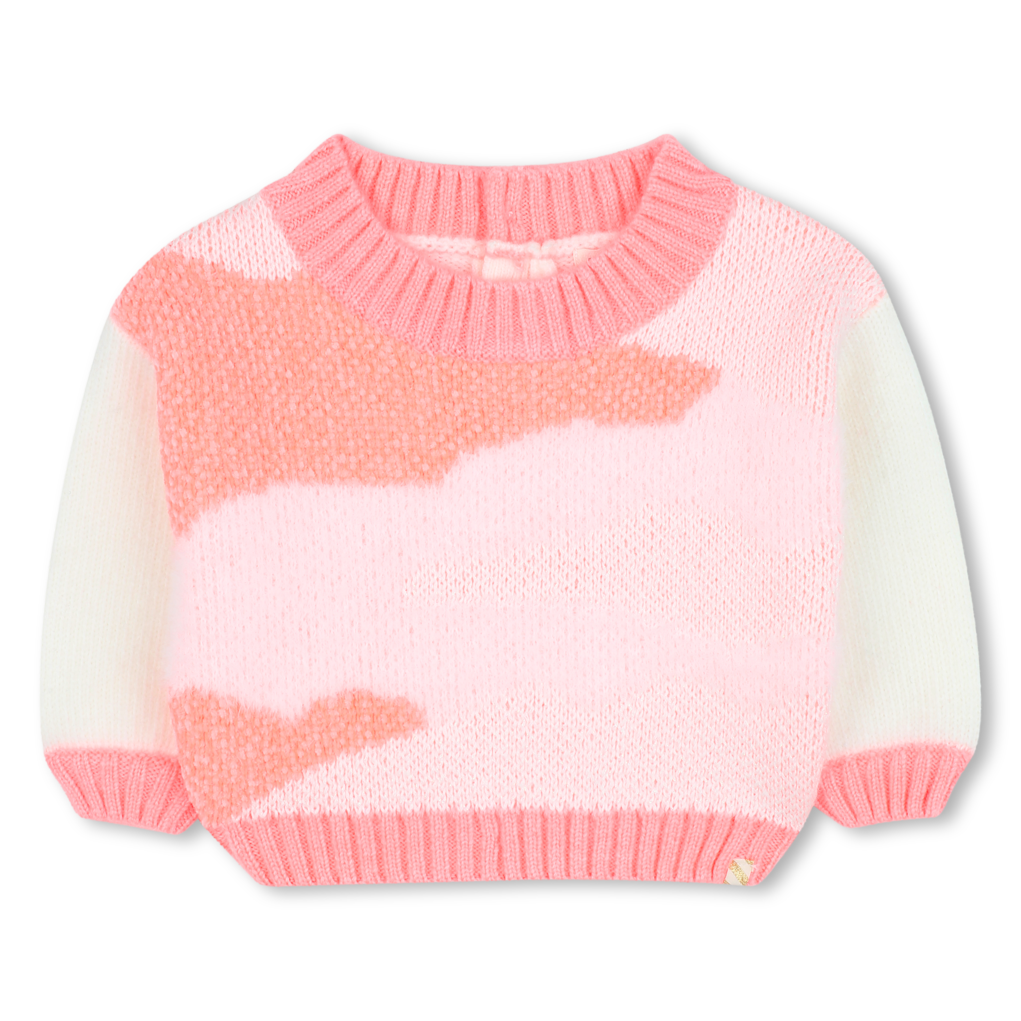 Billieblush - Pull En Tricot - Ecru Rose - Fille - 12 Mois