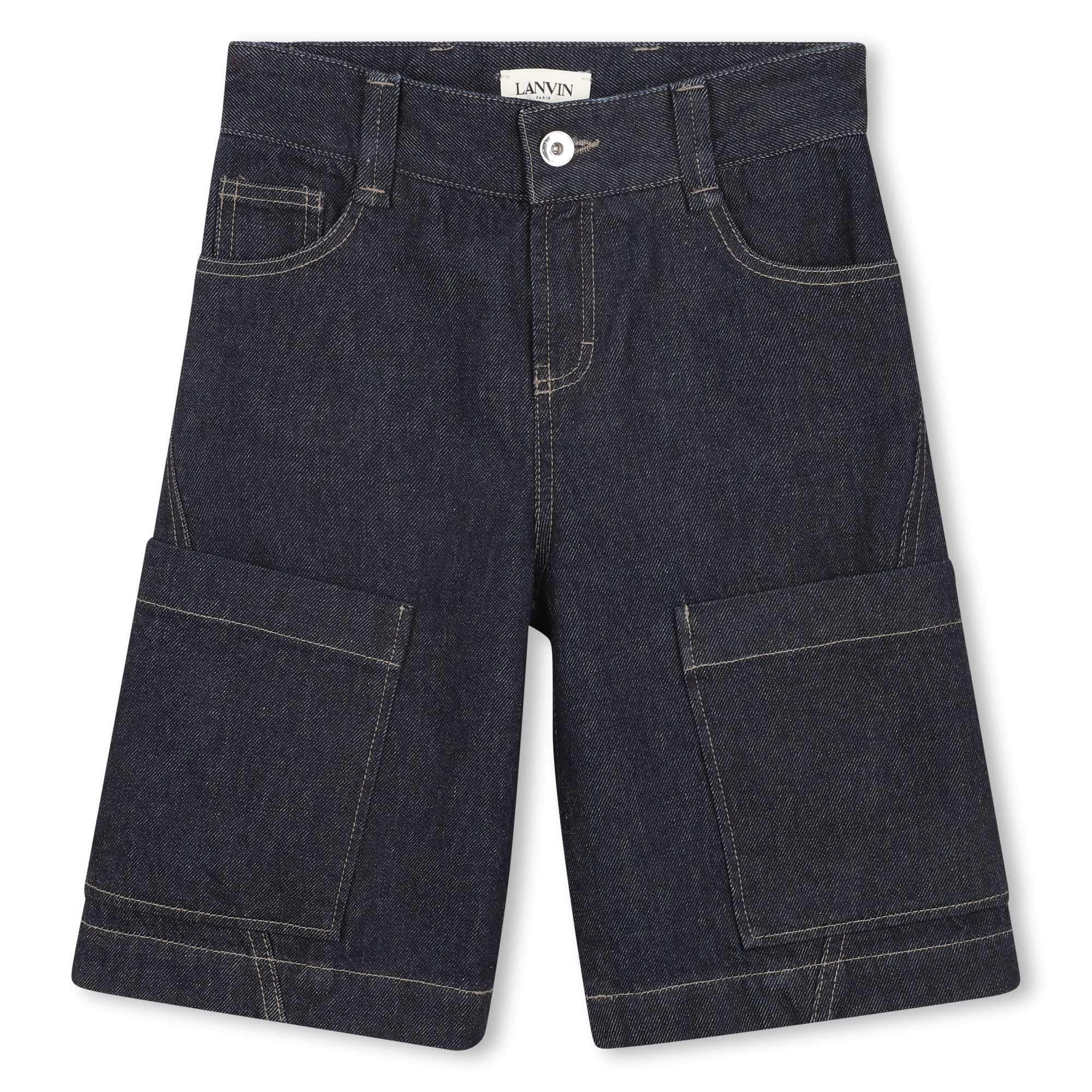 Lanvin - Bermuda En Jean - Denim Indigo Blue - Garçon - 4 Ans
