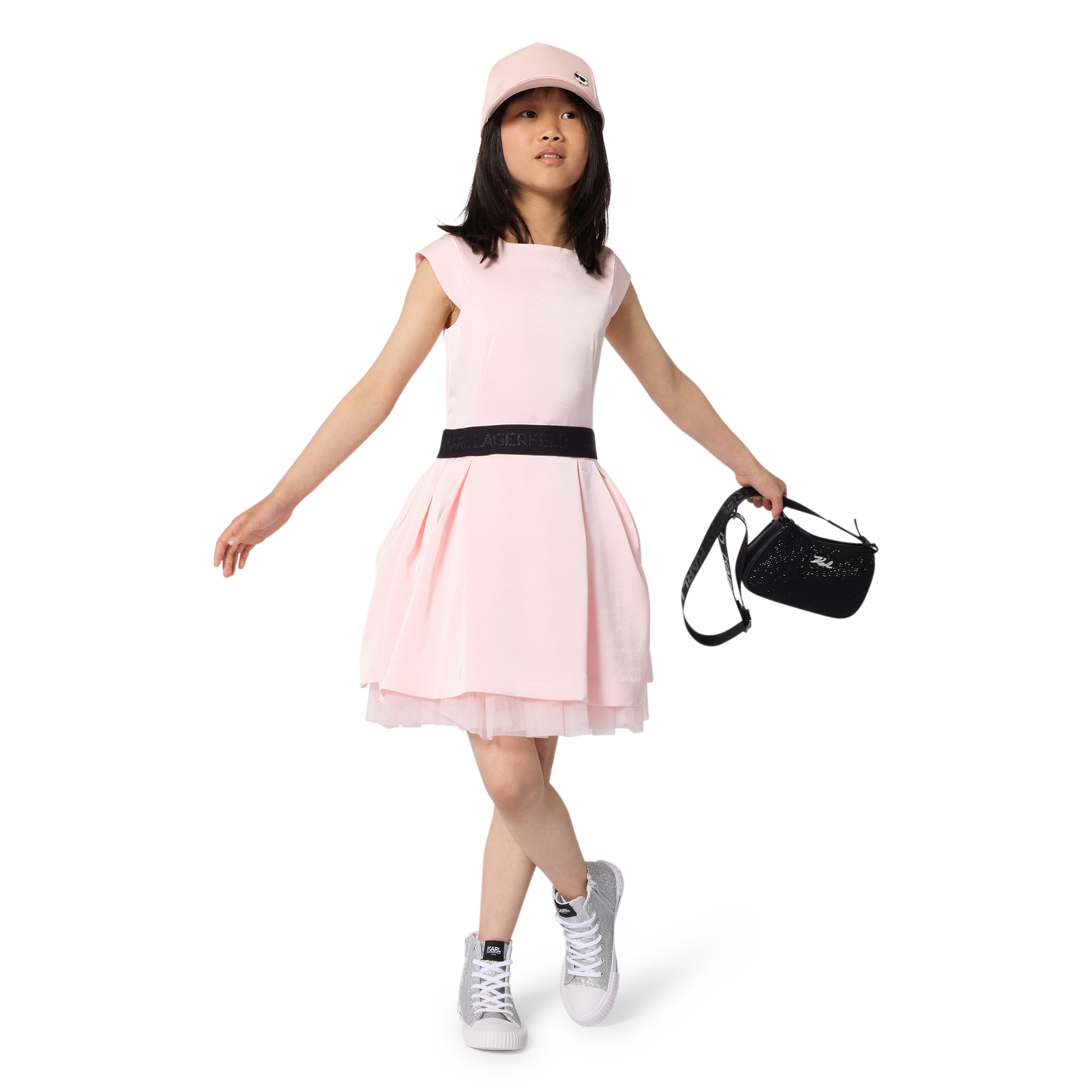 Karl Lagerfeld Kids - Robe En Satin - Rose Love - Fille - 5 Ans