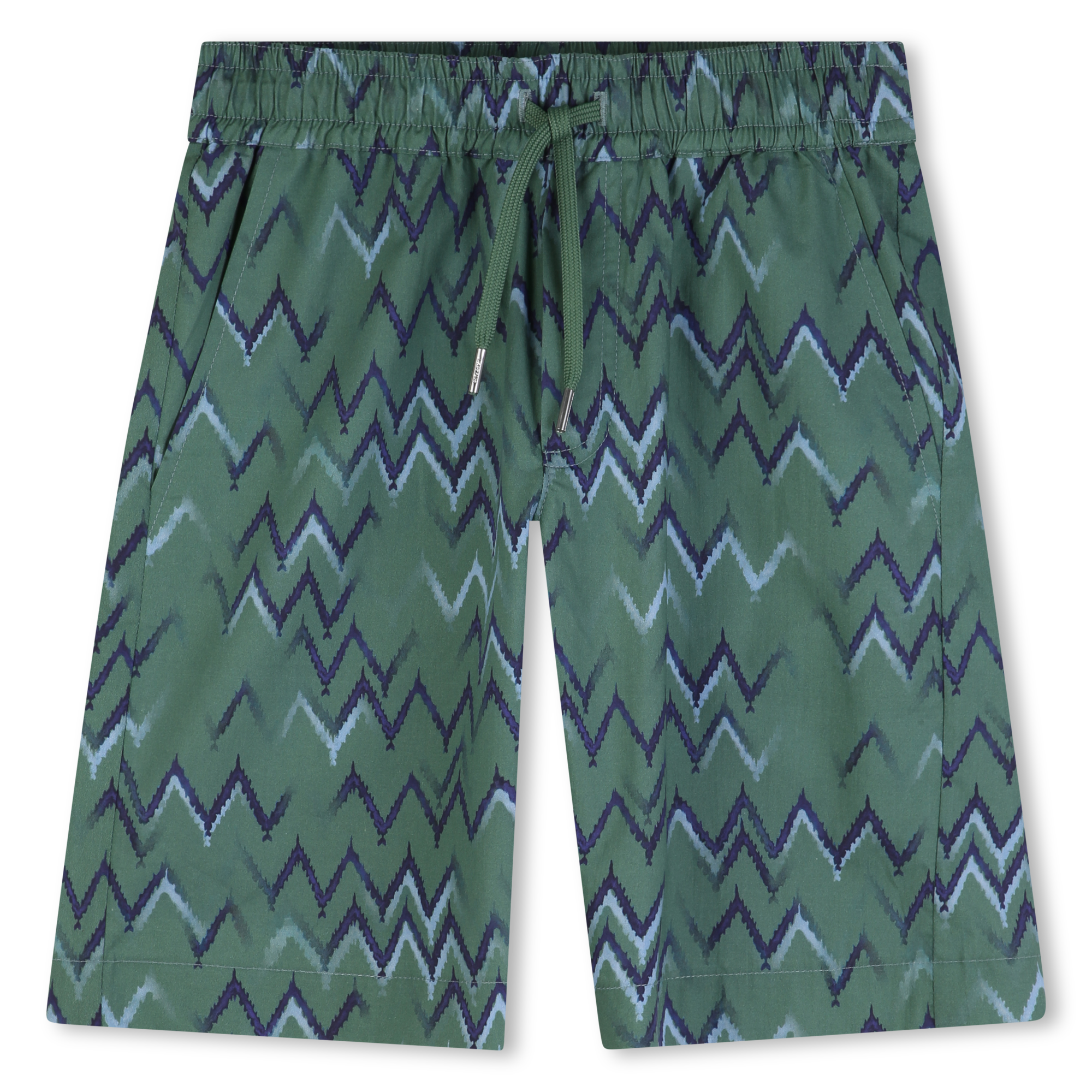 Lanvin - Bermuda En Popeline - Vert Bleu - Garçon - 4 Ans