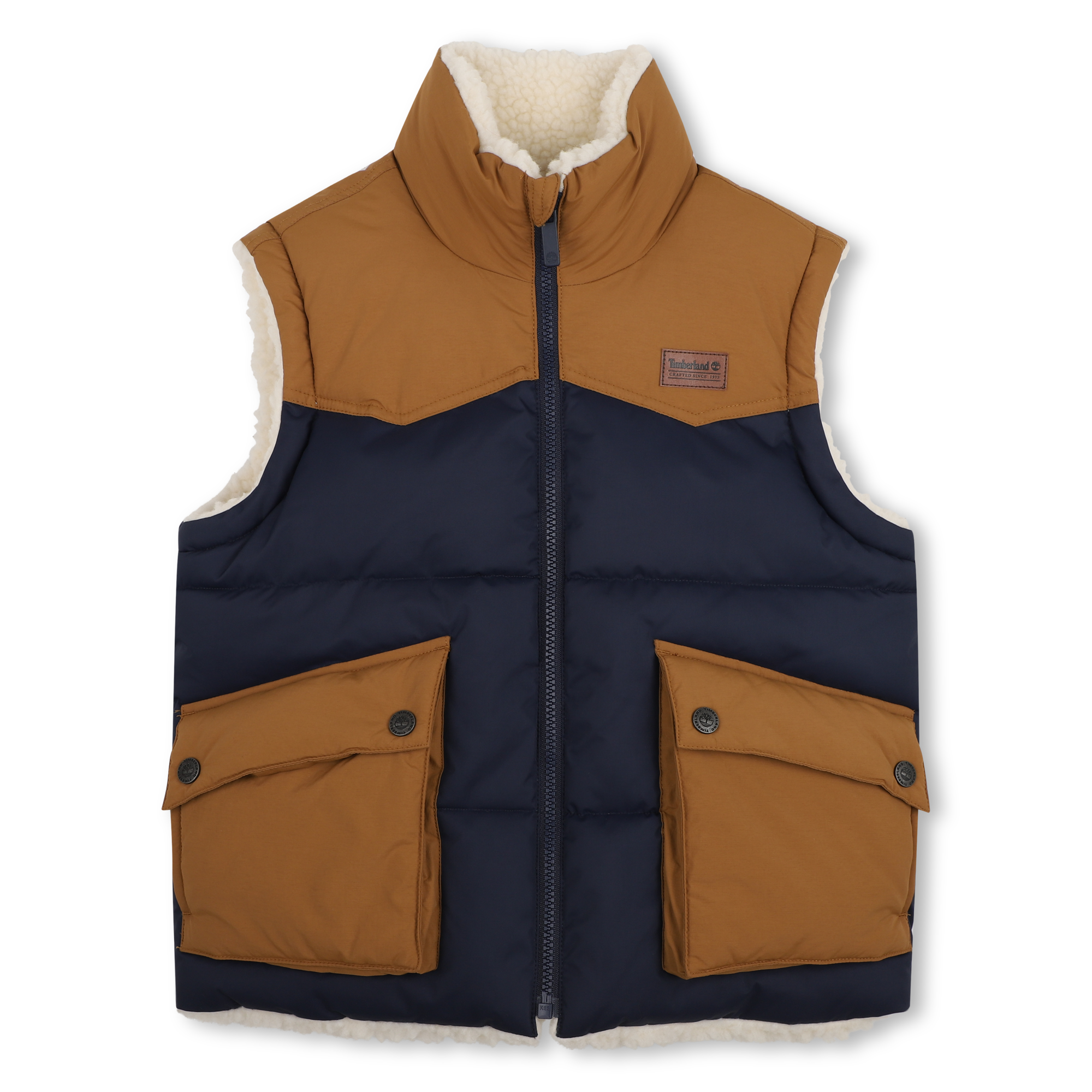 Timberland - Doudoune Sans Manches - Bleu Cargo - Garçon - 16 Ans Timberland - Doudoune Sans Manches - Bleu Cargo - Garçon - 16 Ans