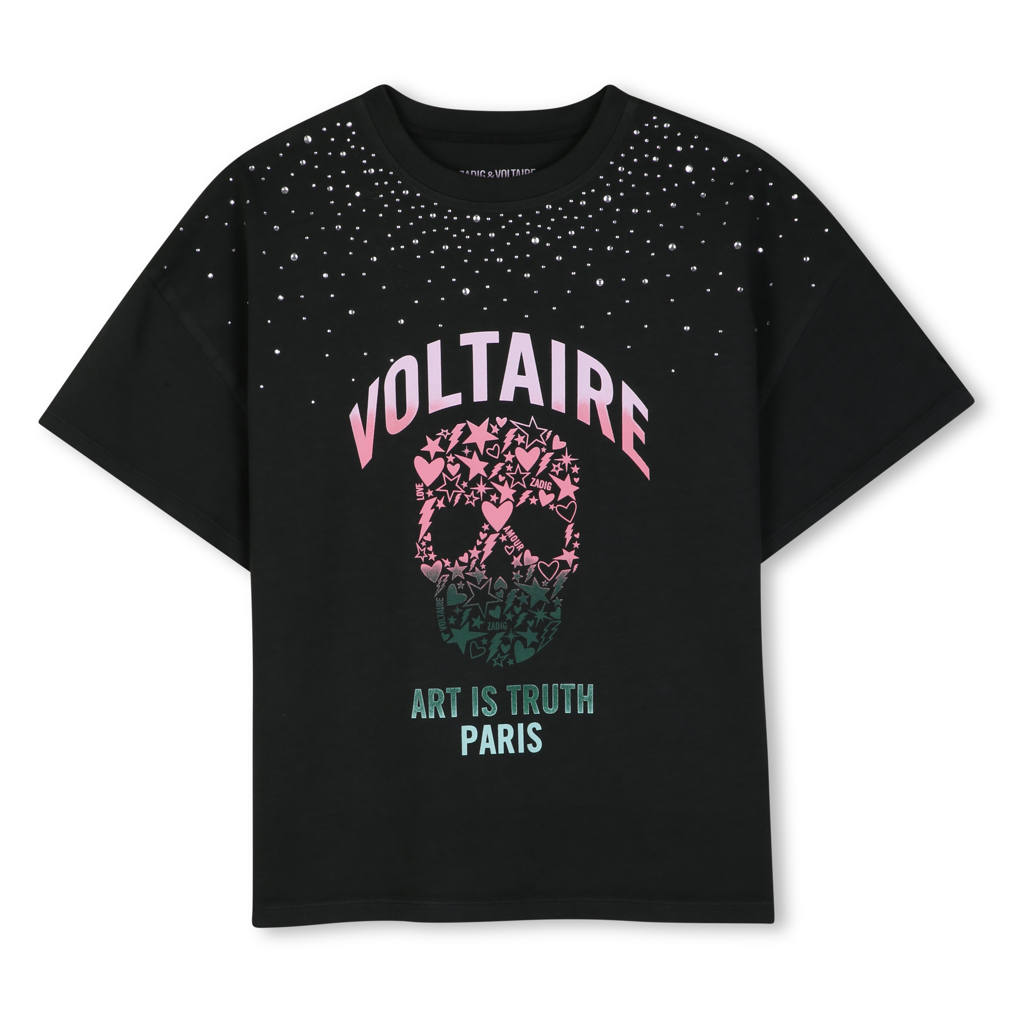 Zadig & Voltaire - Tee-shirt Manches Courtes - Gloom - Fille - 8 Ans