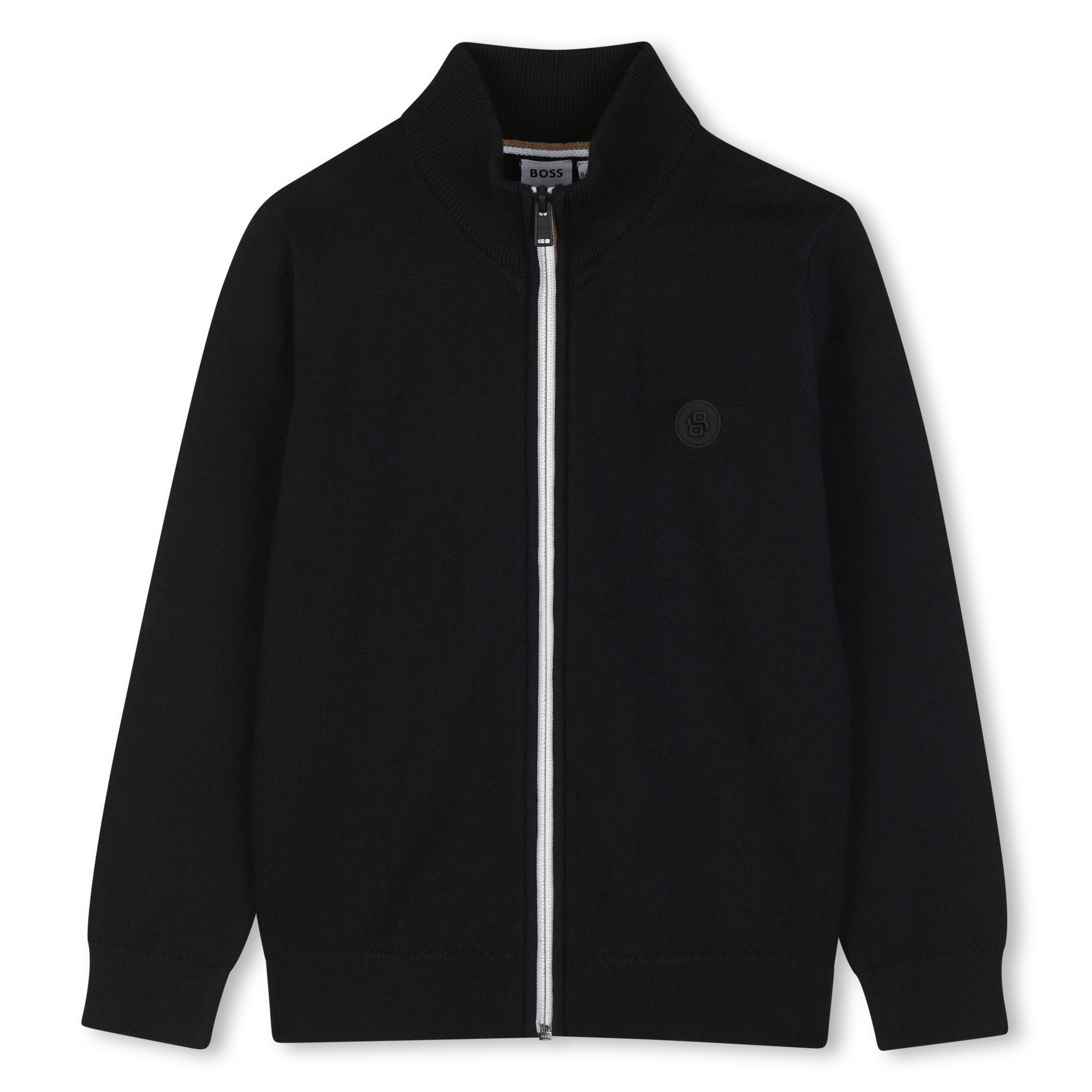 Boss - Cardigan En Tricot - Black - Garçon - 10 Ans