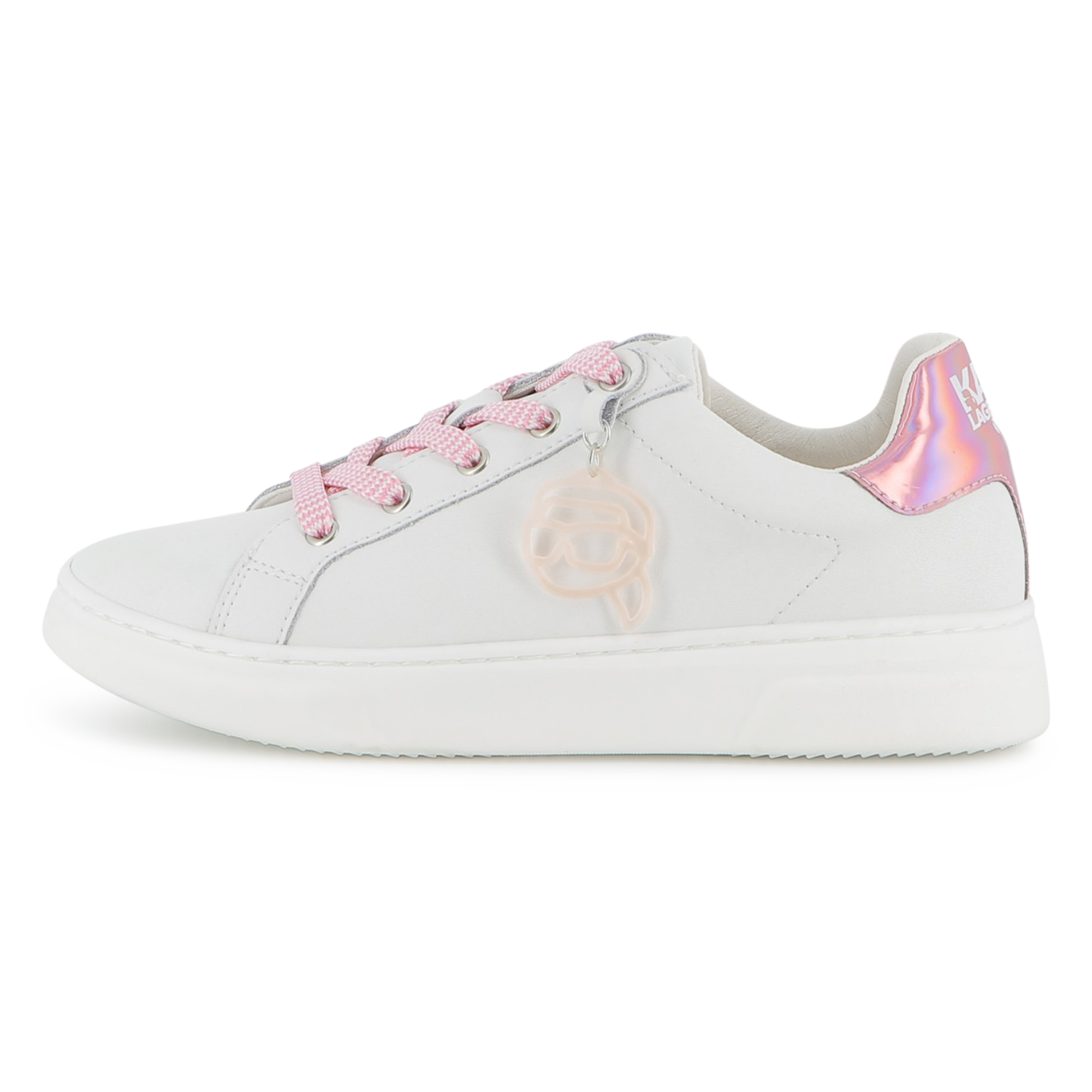 Karl Lagerfeld Kids - Baskets Basse À Lacets - Blanc - Fille - Taille 36