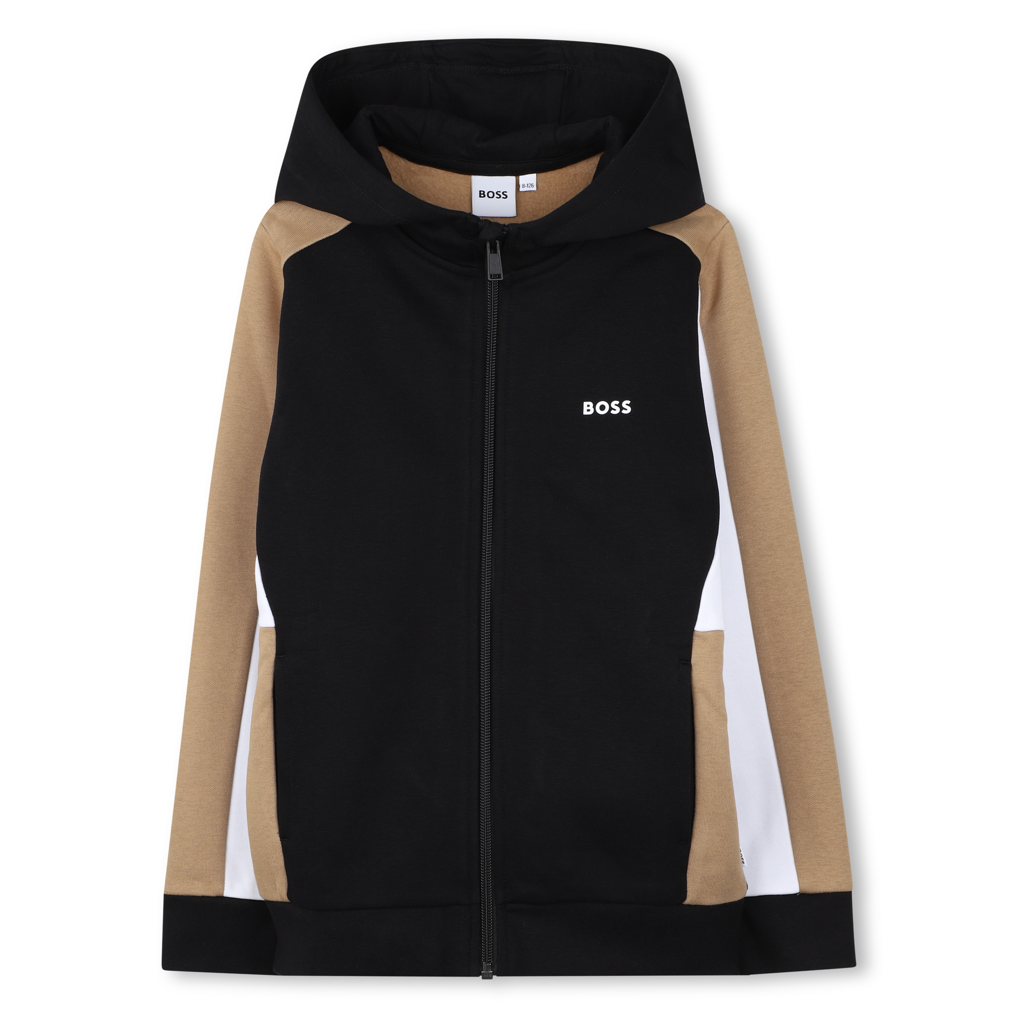 Boss - Cardigan À Capuche - Black - Garçon - 14 Ans