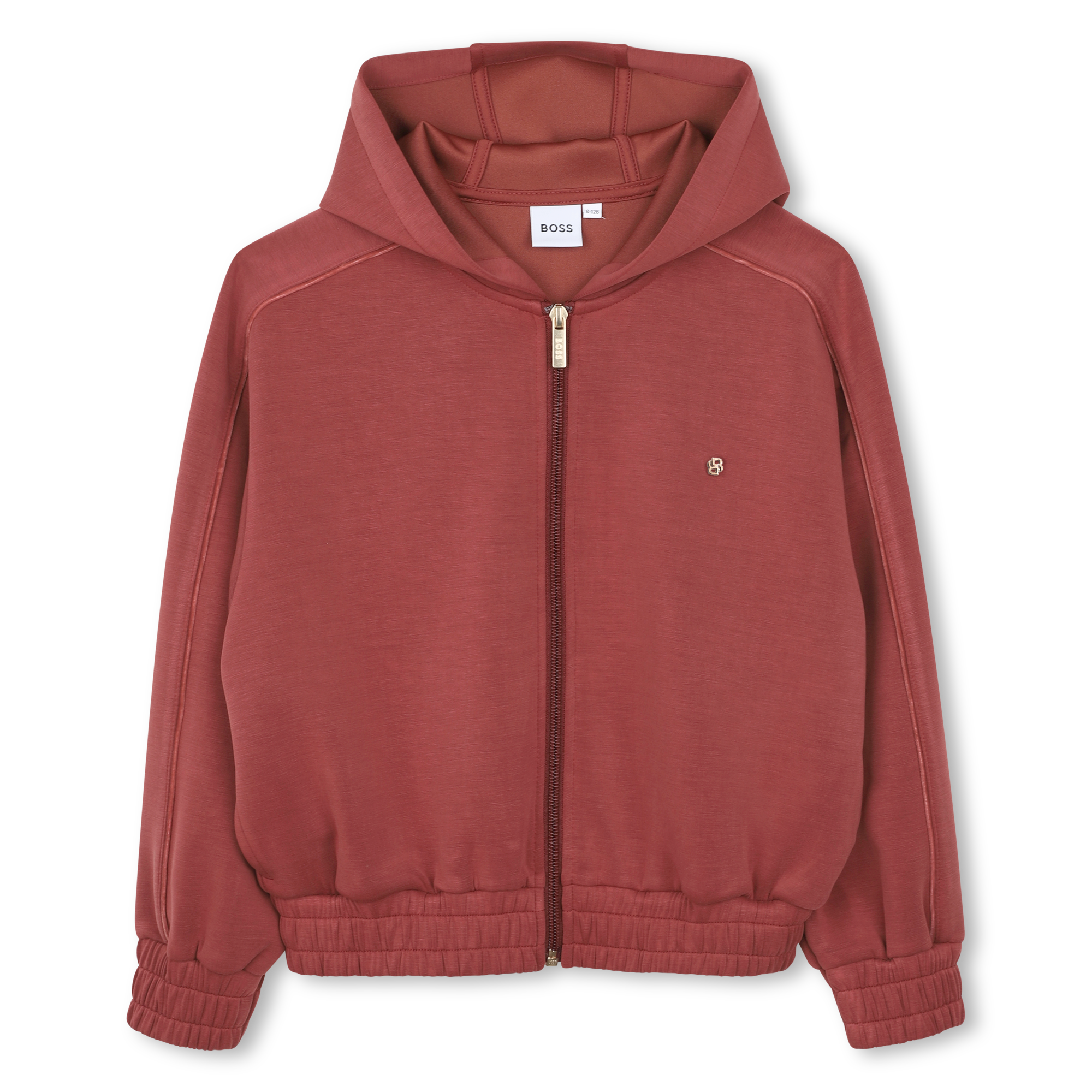Boss - Cardigan De Jogging - Burnt Red - Fille - 14 Ans