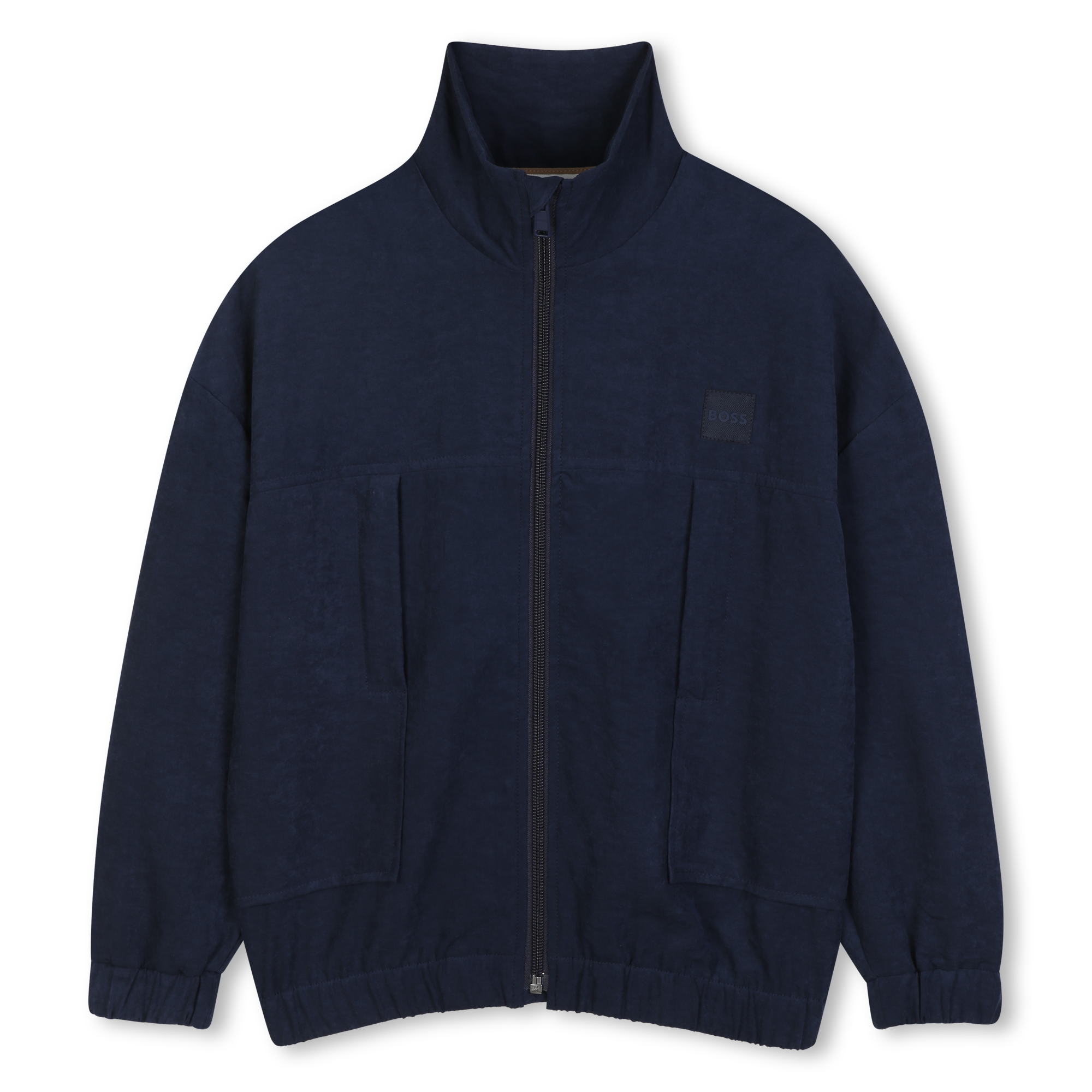 Boss - Cardigan En Weavy Satin - Bleu Cargo - Garçon - 14 Ans