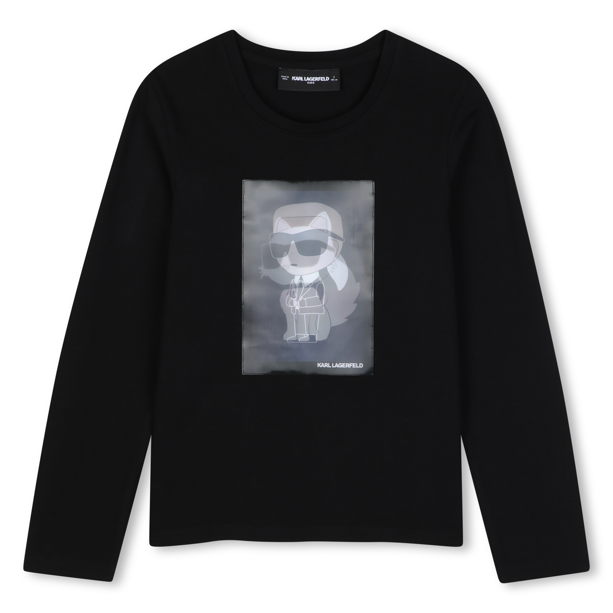 Karl Lagerfeld Kids - Tee-shirt Manches Longues - Black - Fille - 5 Ans