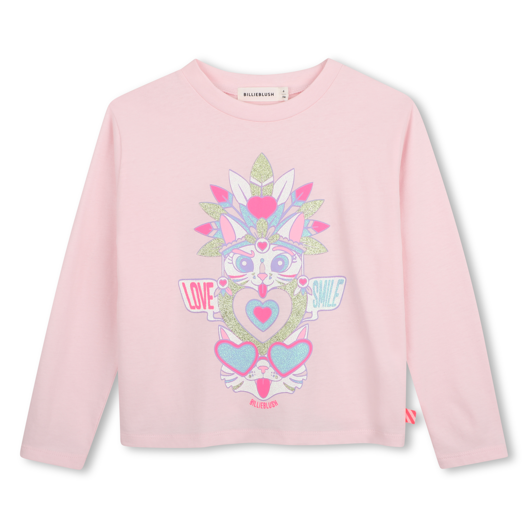 Billieblush - Tee-shirt Manches Longues - Rosee - Fille - 3 Ans