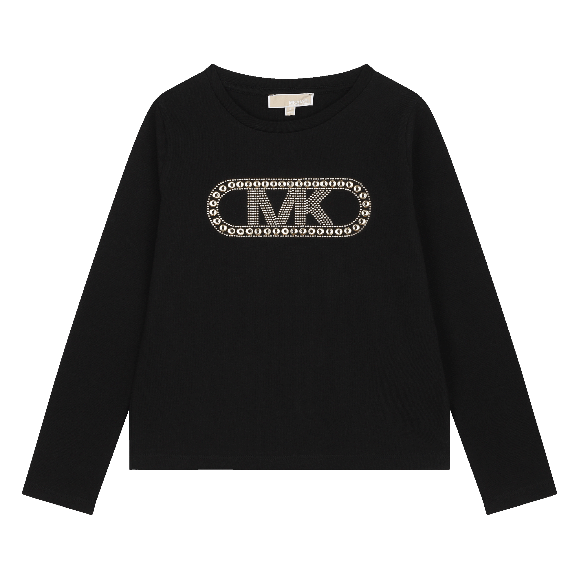 Michael+Kors+-+T-shirt+Manches+Longues+-+Fille+-+Taille+4+ans+-+Noir+-+Kids+Around