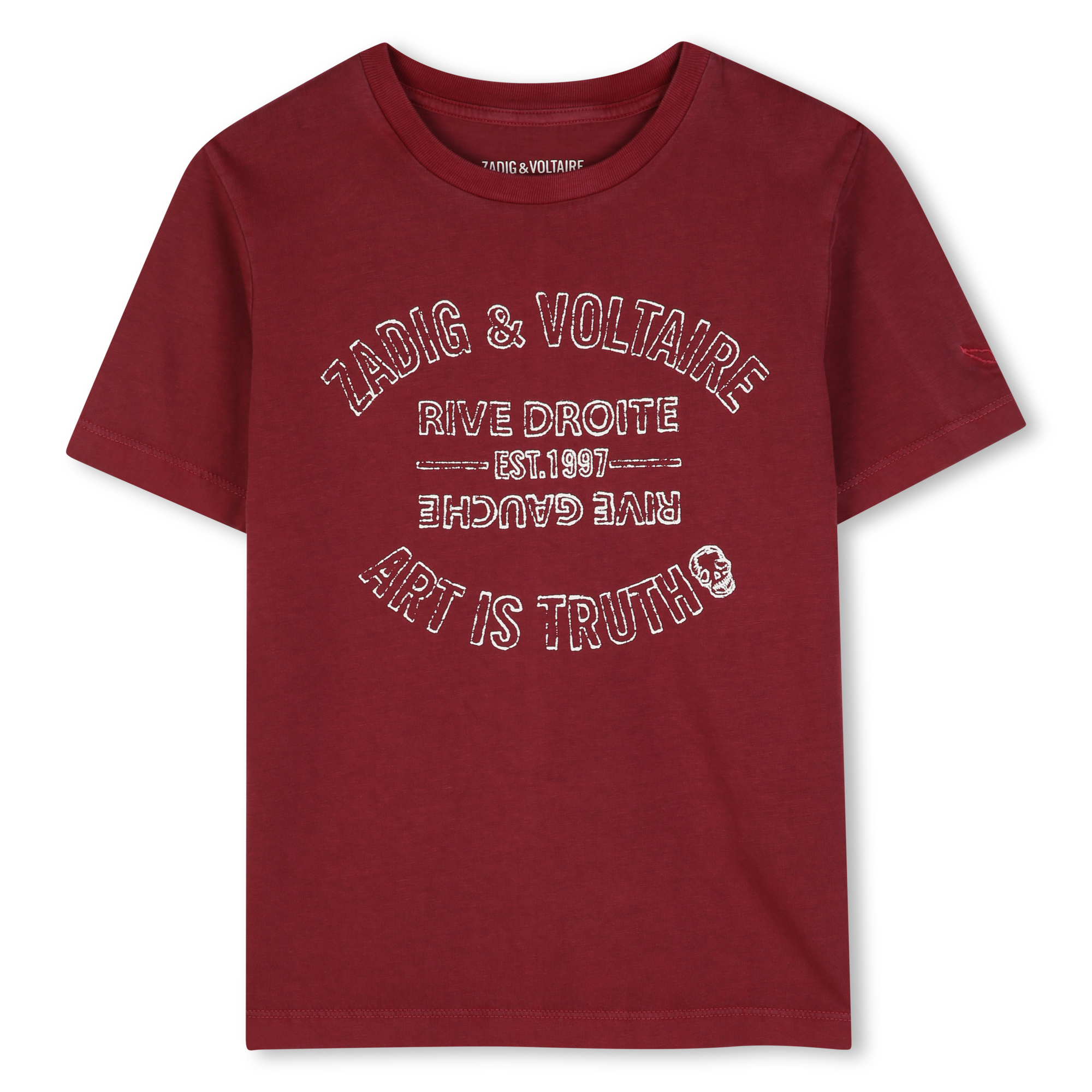 Zadig & Voltaire - Tee-shirt Manches Courtes - Porto - Unisexe - 14 Ans Zadig & Voltaire - Tee-shirt Manches Courtes - Porto - Unisexe - 14 Ans