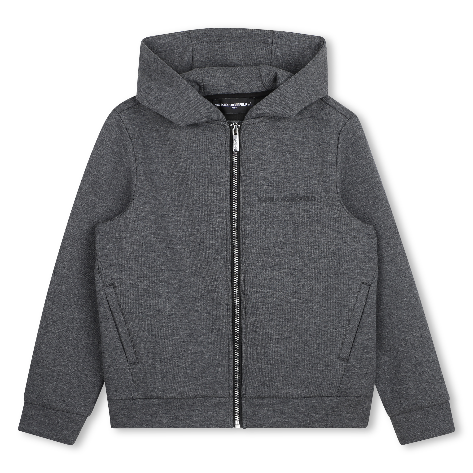 Karl Lagerfeld Kids - Sweat-shirt À Capuche - Gris Fonce Chine - Garçon - 2 Ans Karl Lagerfeld Kids - Sweat-shirt À Capuche - Gris Fonce Chine - Garçon - 2 Ans