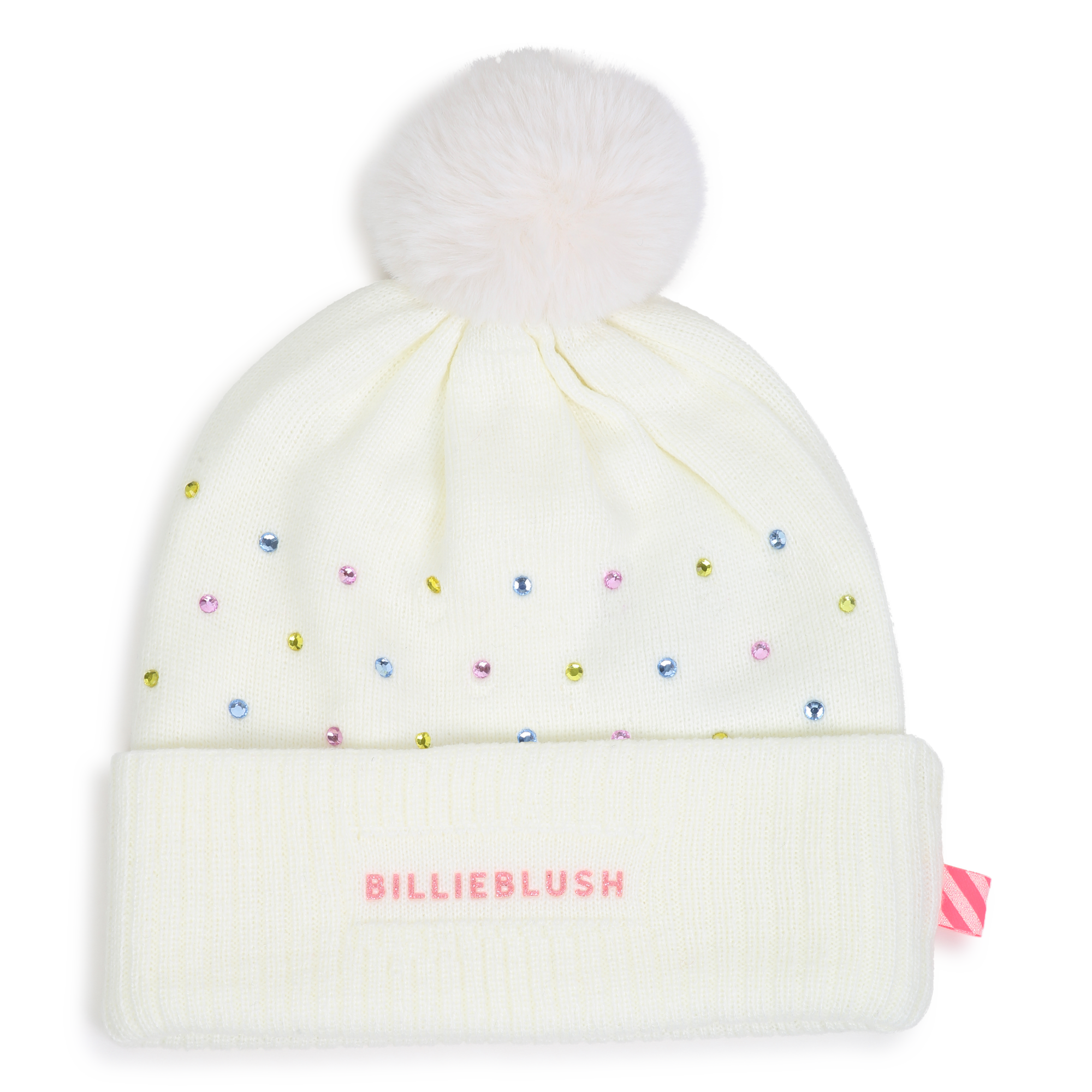 Billieblush - Bonnet À Strass Multicolors - Rice - Fille - Taille T2