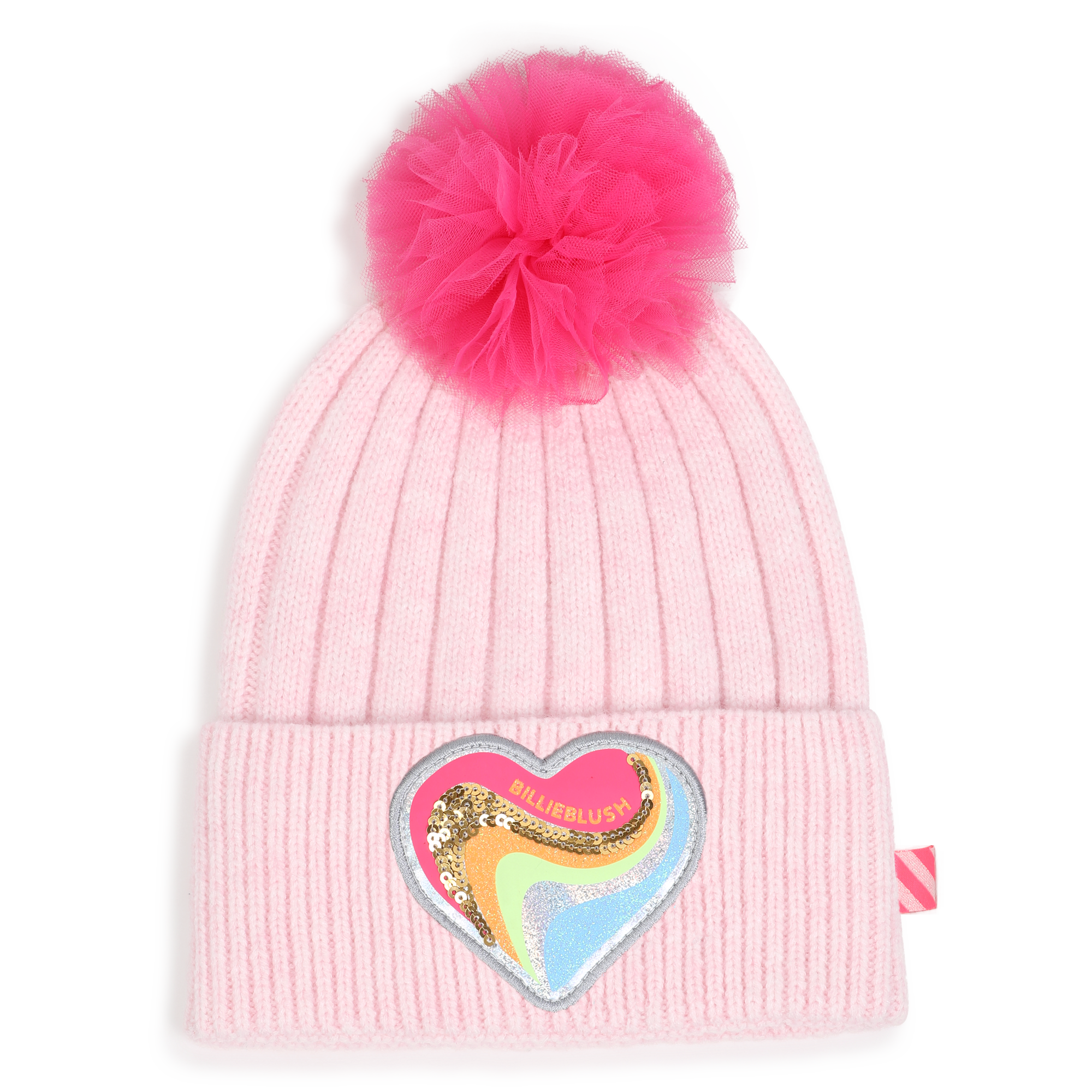 Billieblush - Bonnet À Pompon En Tulle - Rosee - Fille - Taille T2