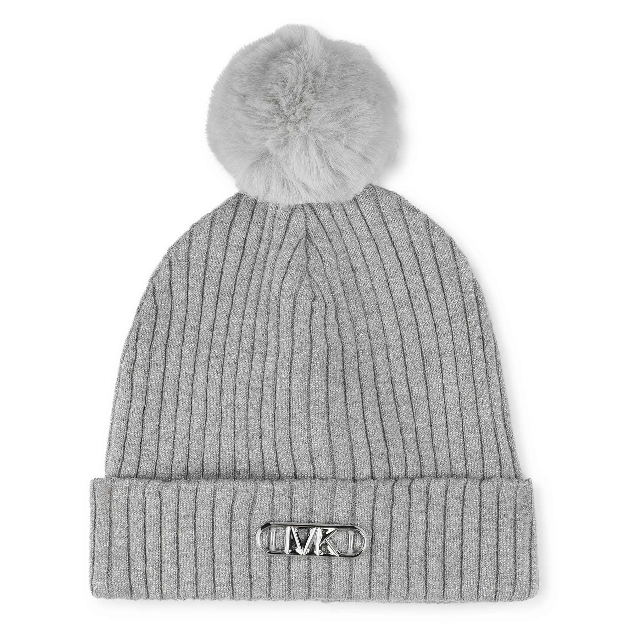 Michael+Kors+-+Bonnet+à+Pompon+-+Fille+-+Taille+T4+-+Silver+-+Kids+Around