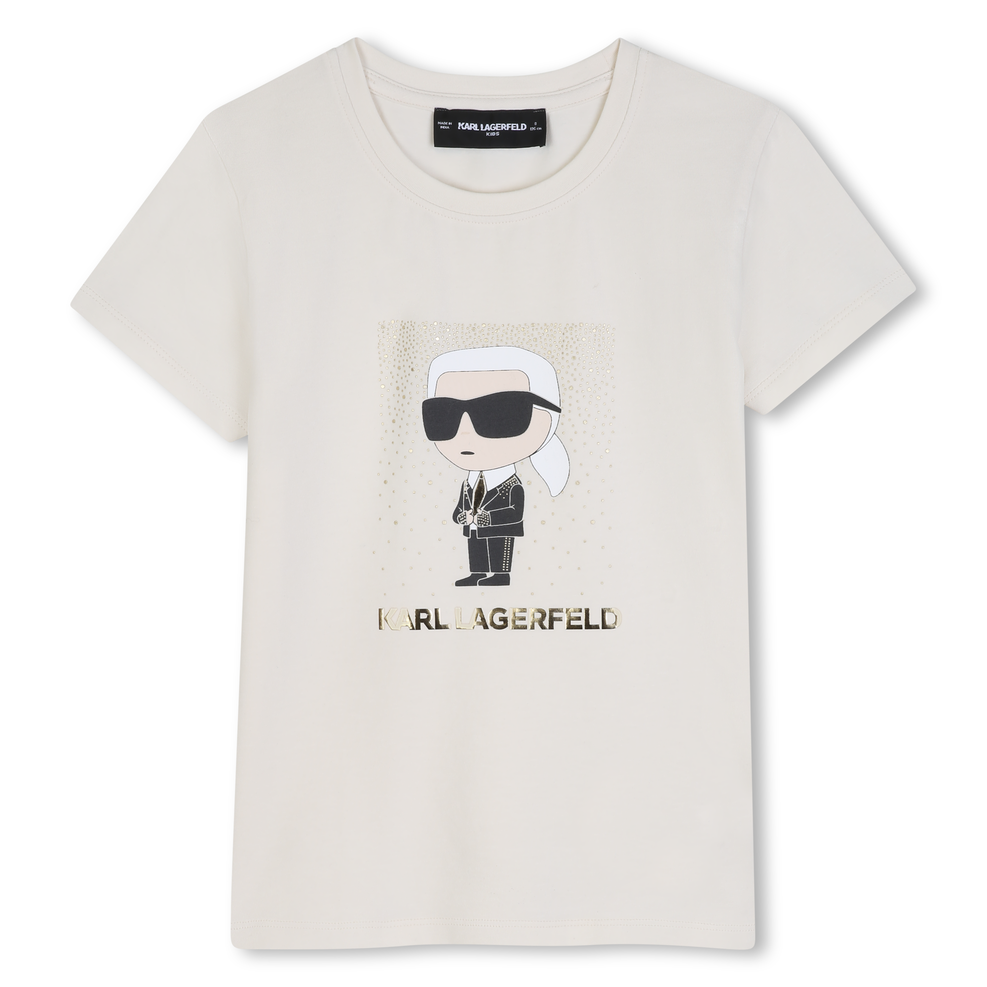 Karl Lagerfeld Kids - Tee-shirt Manches Courtes - Creme - Fille - 4 Ans